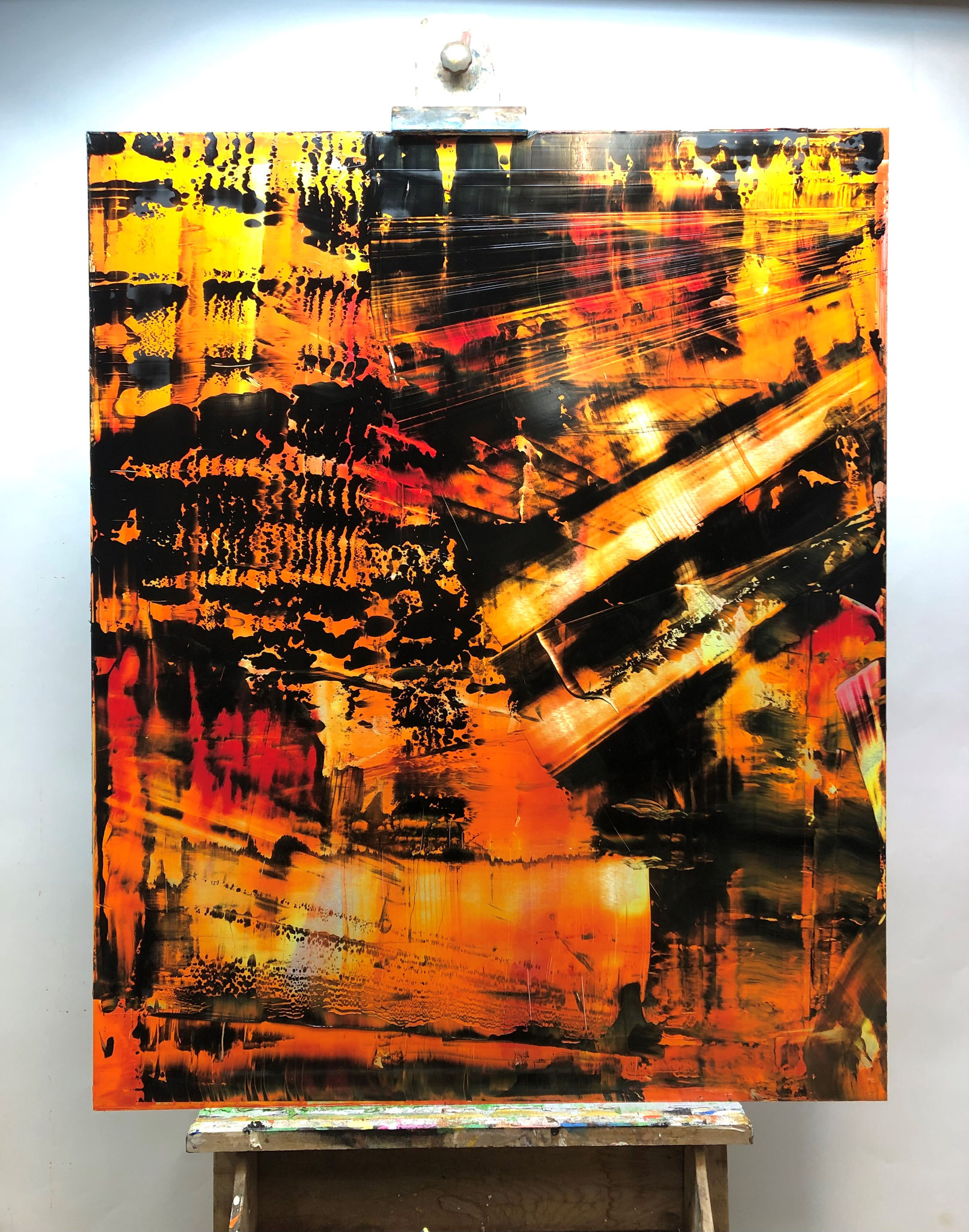 "The Off world" -Olieverf op Dibond- 100x90 (verkocht)