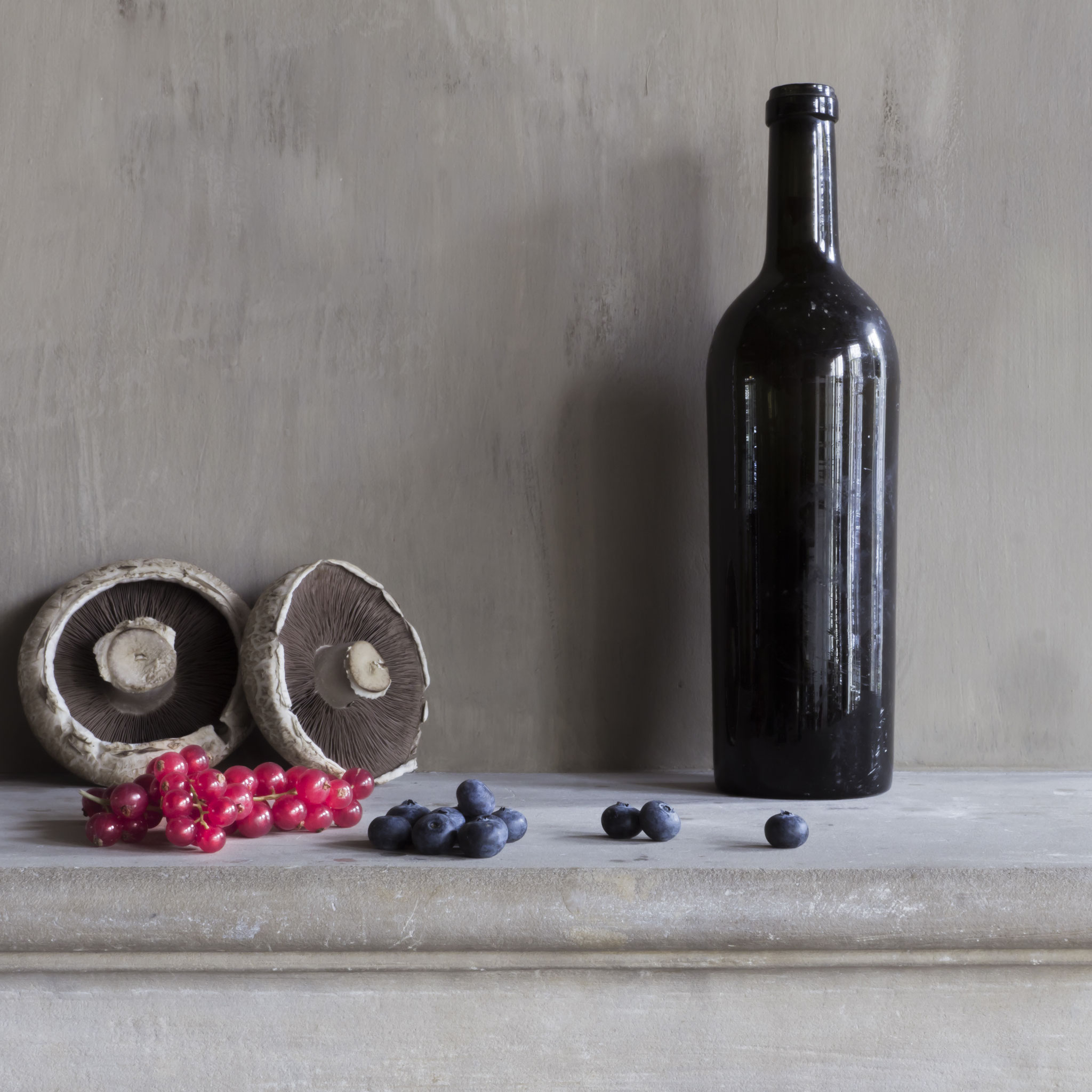 Middeleeuws stilleven met fruit