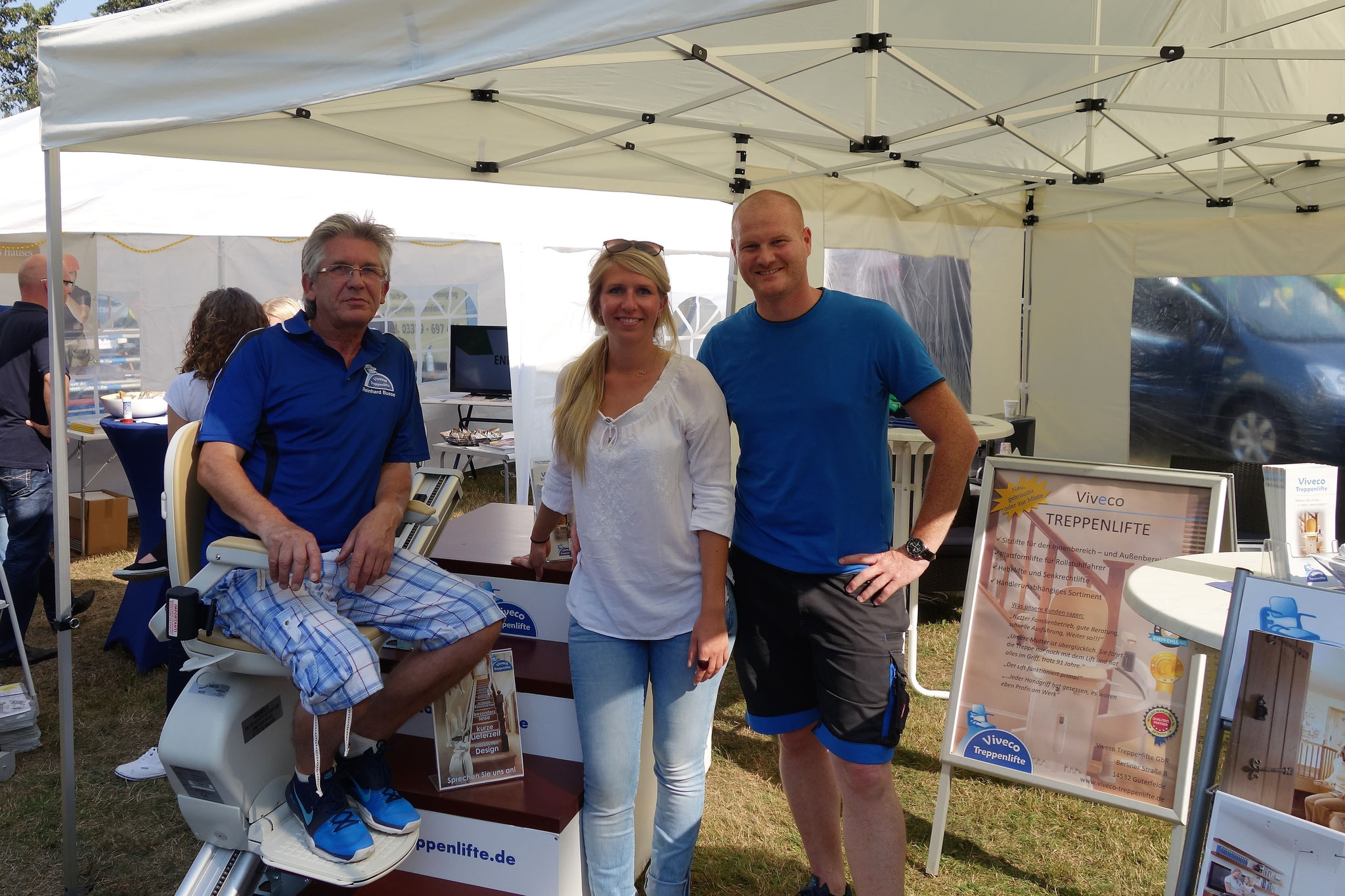 Team Viveco bei der Gewerbeschau in Stahnsdorf 2016