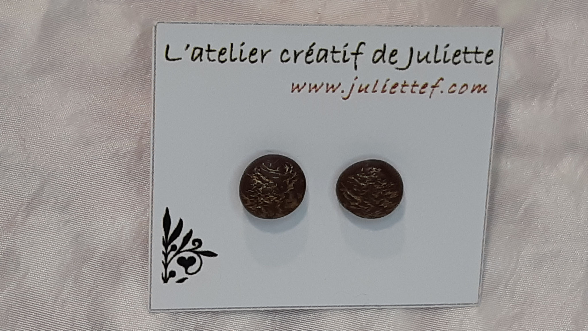 modèle 6 : rond chocolat or