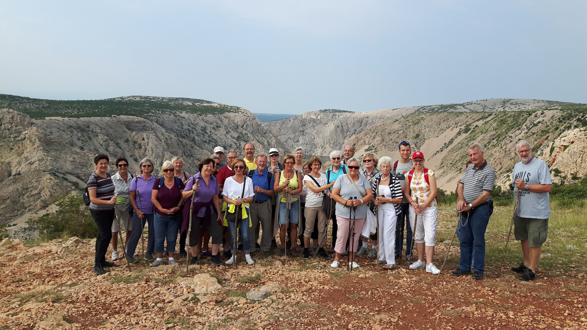 Gruppenbild am Drehort der Winnetou-Filme