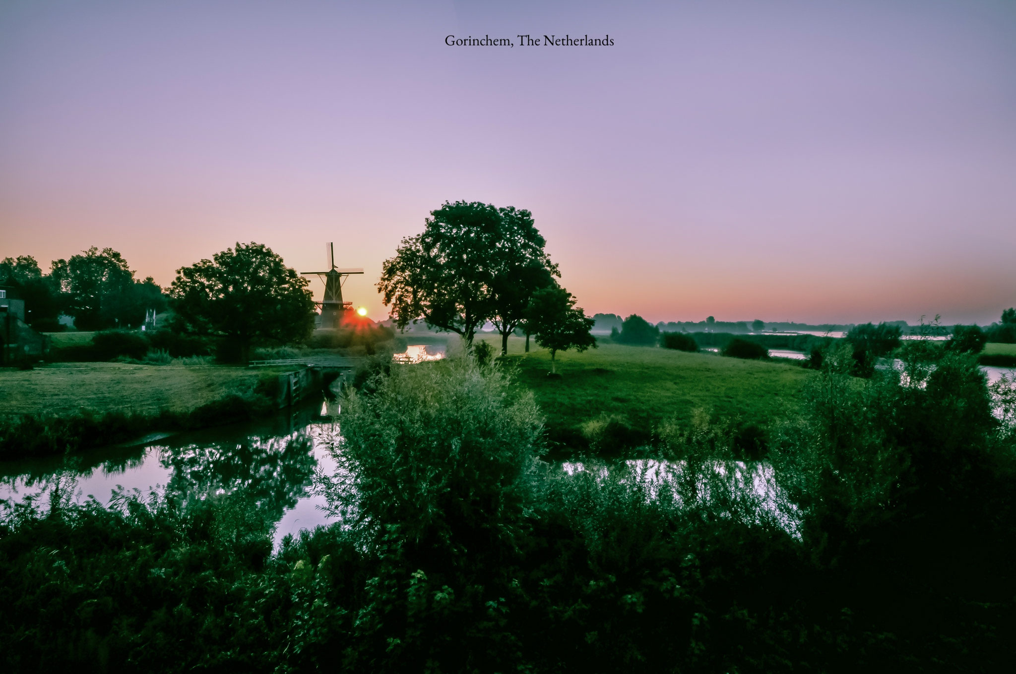 Gorinchem The Netherlands Landscape Sunrise