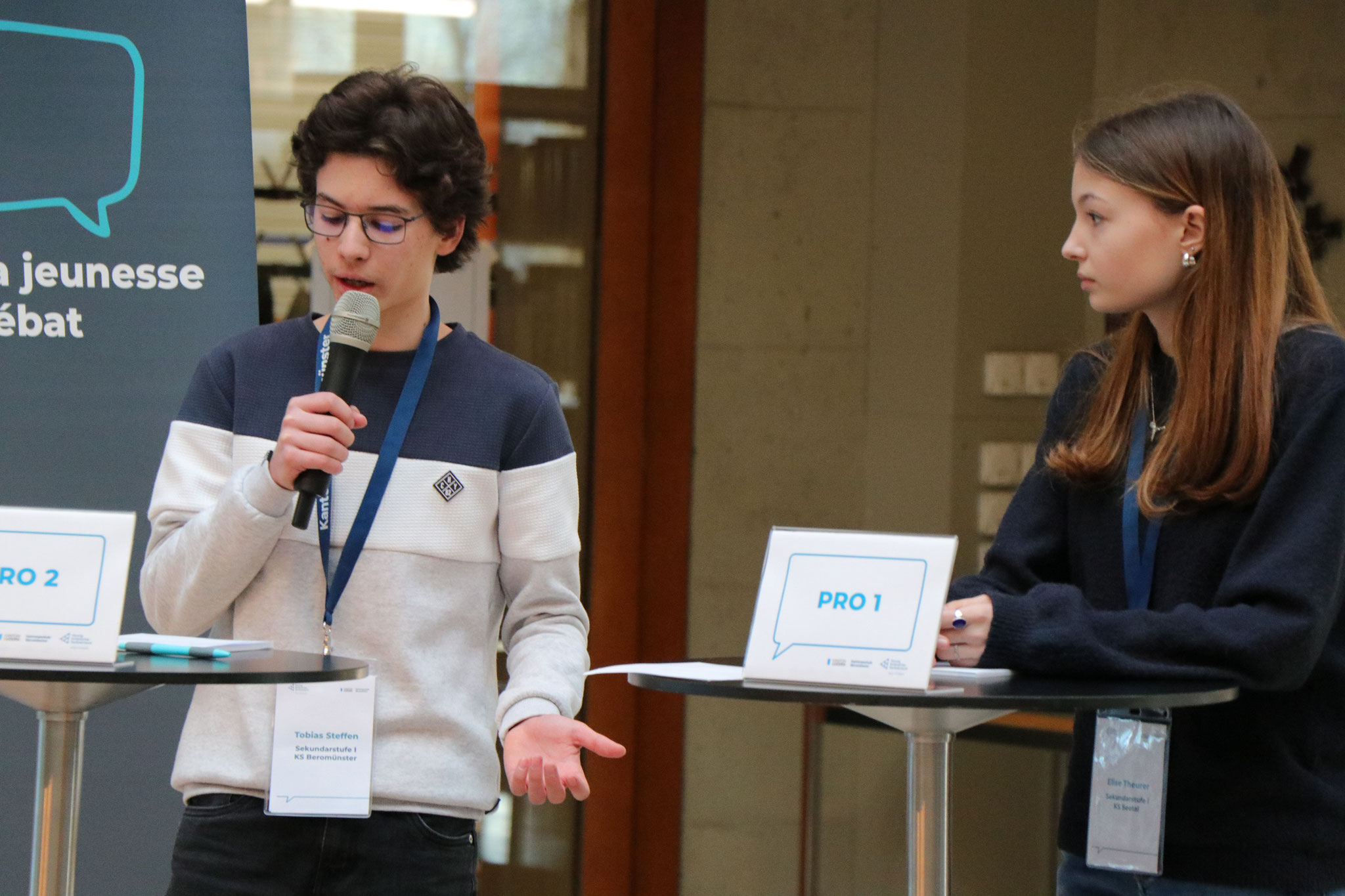 «Jugend debattiert» war Ende Januar für das Regionalfinal Zentralschweiz zu Gast an der Kantonsschule Beromünster.