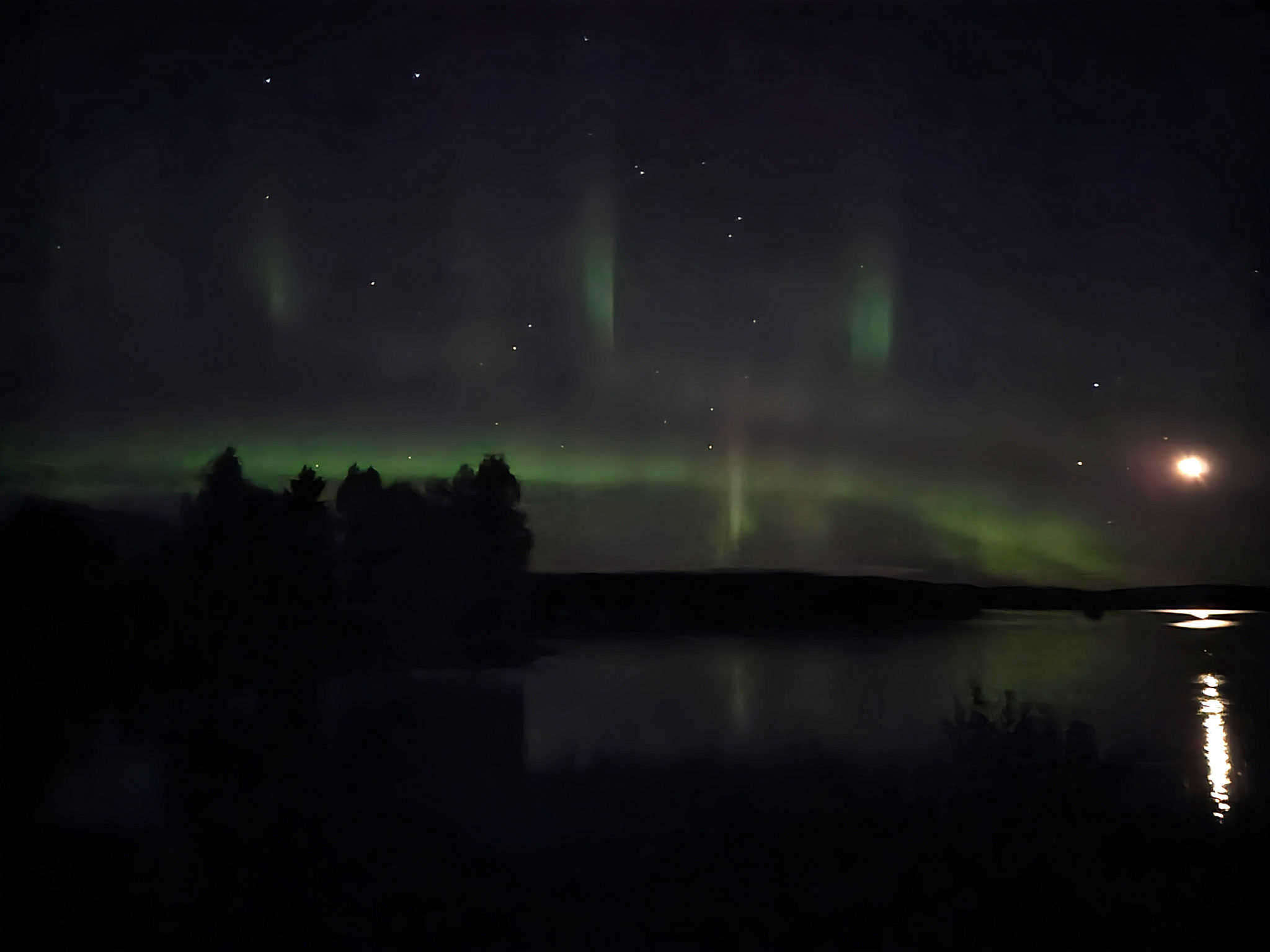 Polarlichter Aurora See Schweden Vollmond overland Travel Camping #ProjektBlackwolf Skandinavien wolf78 explore without no limits roadtrip offroad Overlandingnomads Overlandbound wolf78-overland.ch