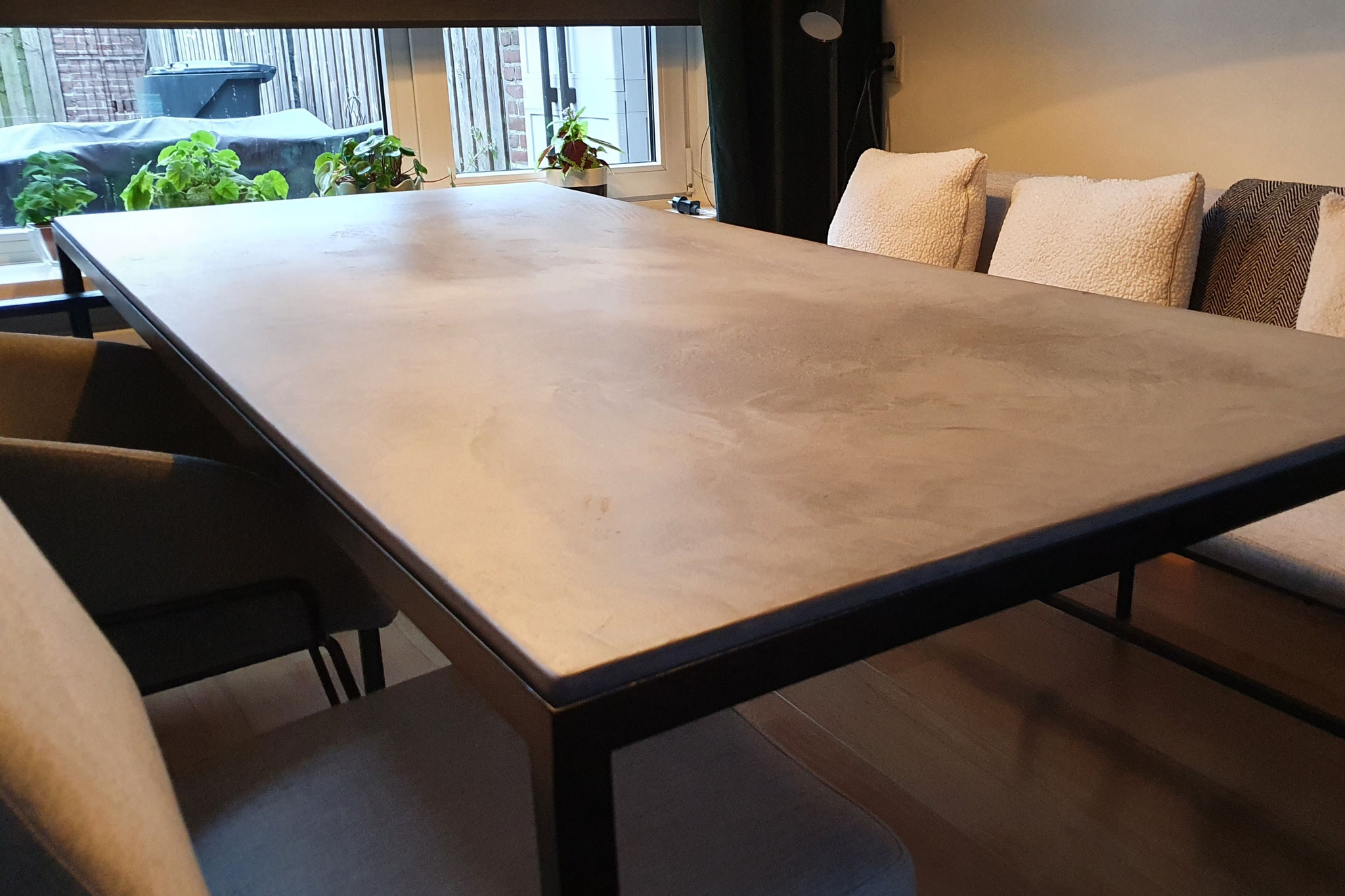 Eettafel 200 x 90 x 78 cm (blad 3 cm)