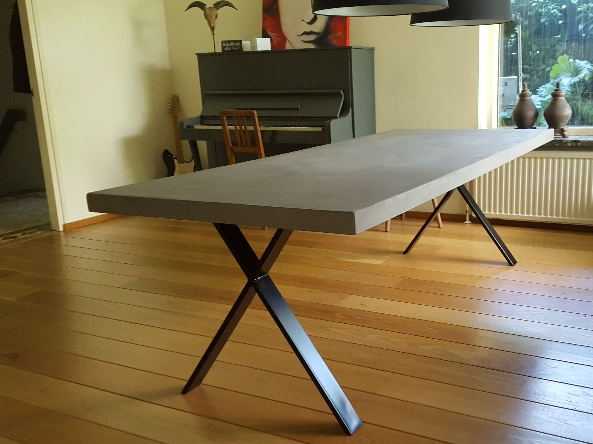 Eettafel 244 x 95 x 78 cm (blad 6 cm)