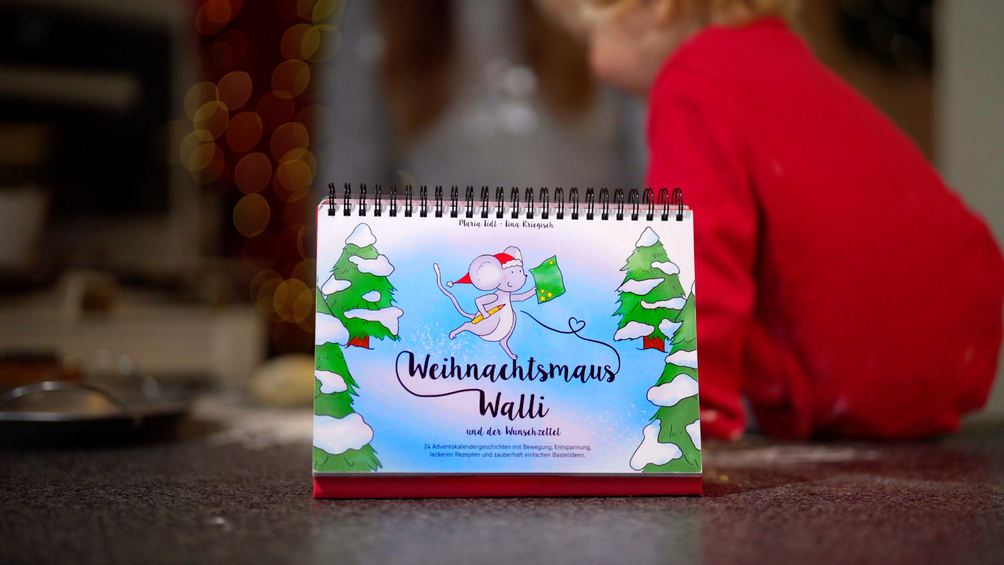 Der gesunde Adventskalender für Kinder - liebevoll illustriert. Walli durfte bereits in ihrer ersten Weihnachtszeit knapp 500 Kinder durch den Advent begleiten.