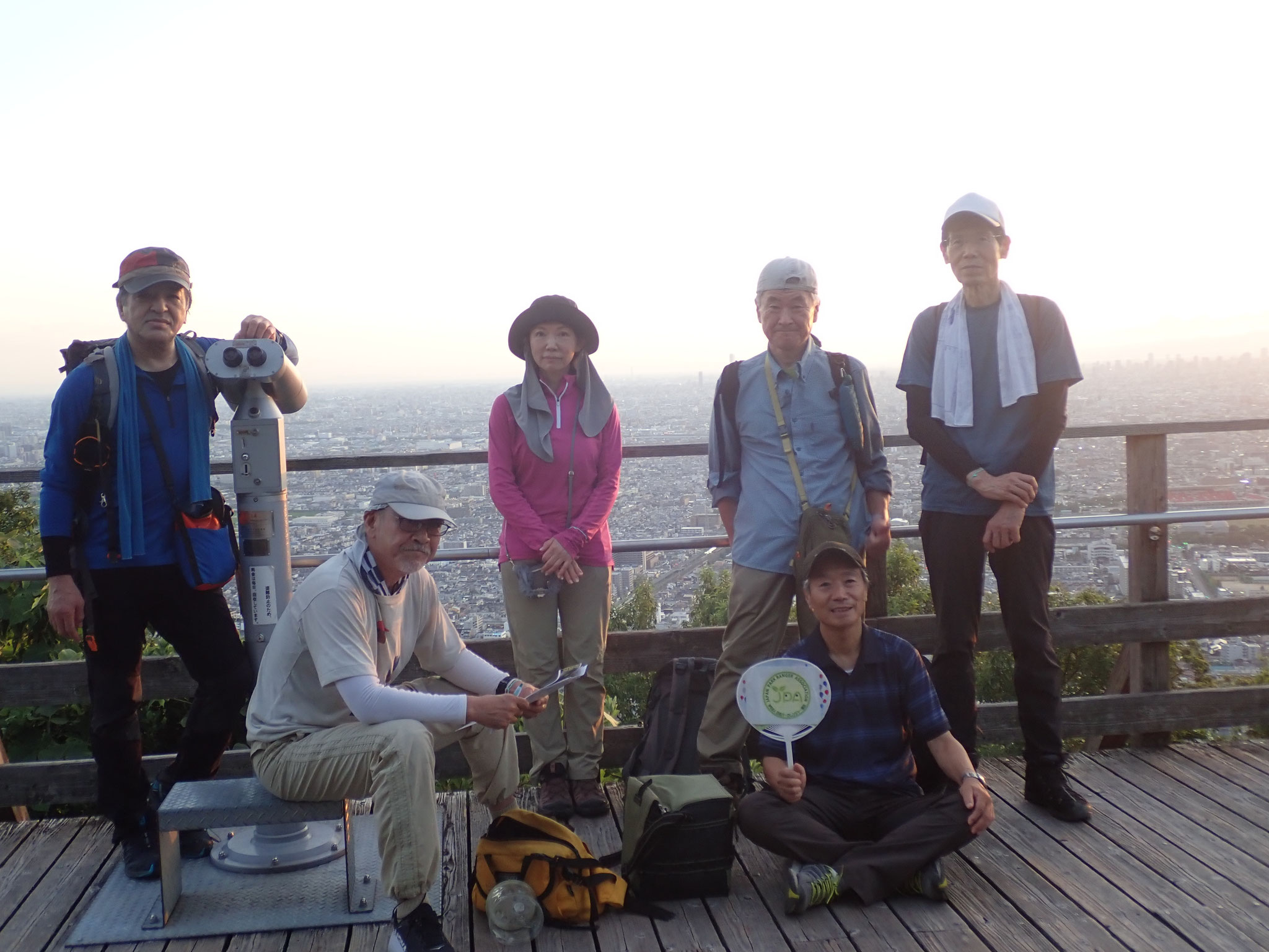 18時55分みはらし広場到着