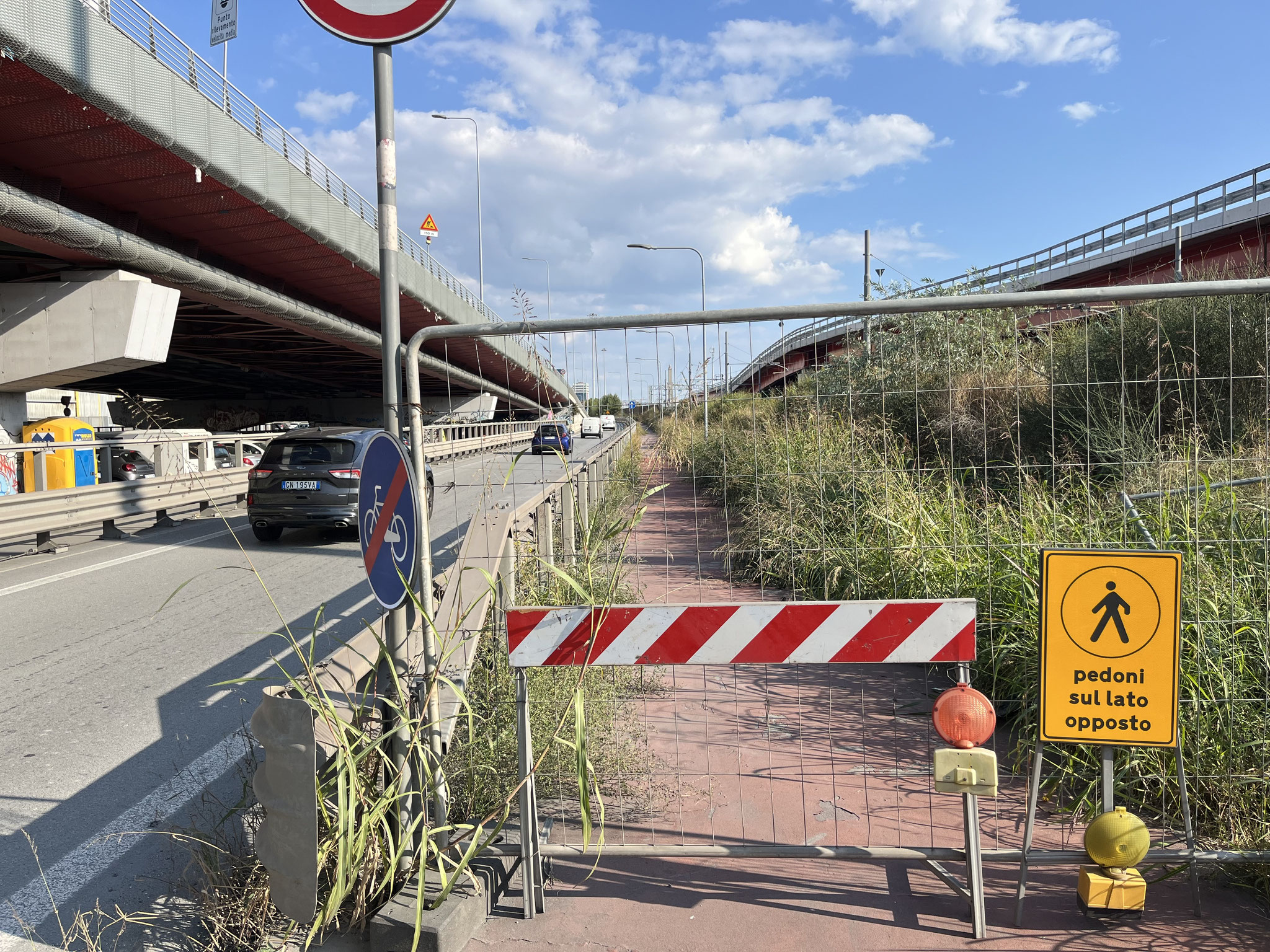 Doch dann kommt das abrupte Ende doch noch! Zum Glück können wir ausweichen …