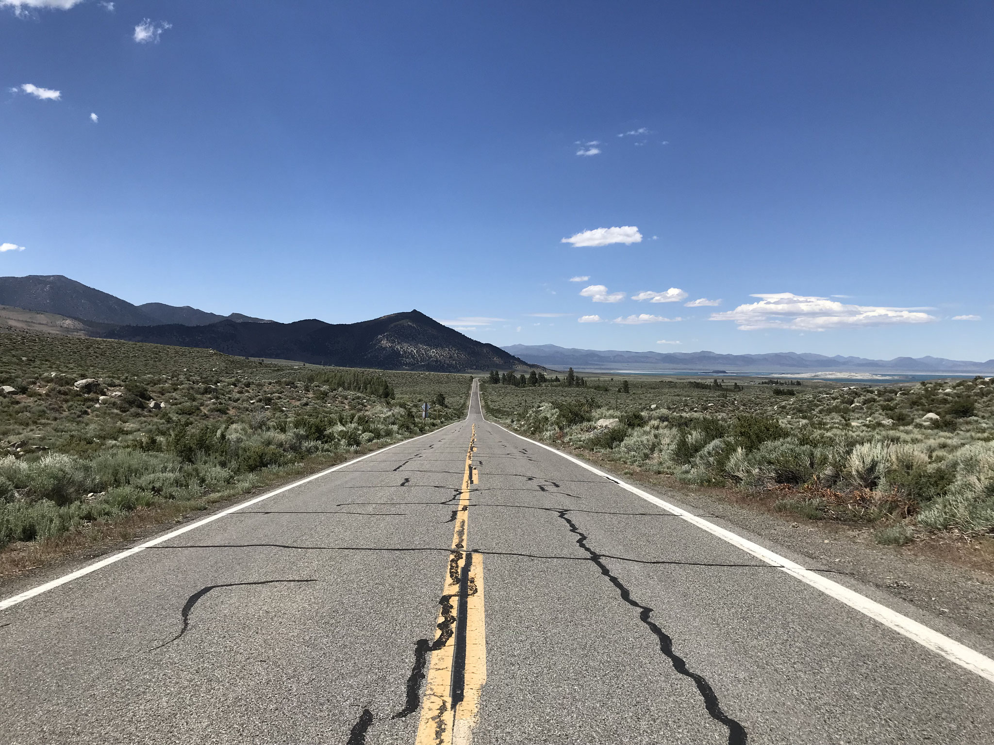 Nun geht es zurück auf die US 395.