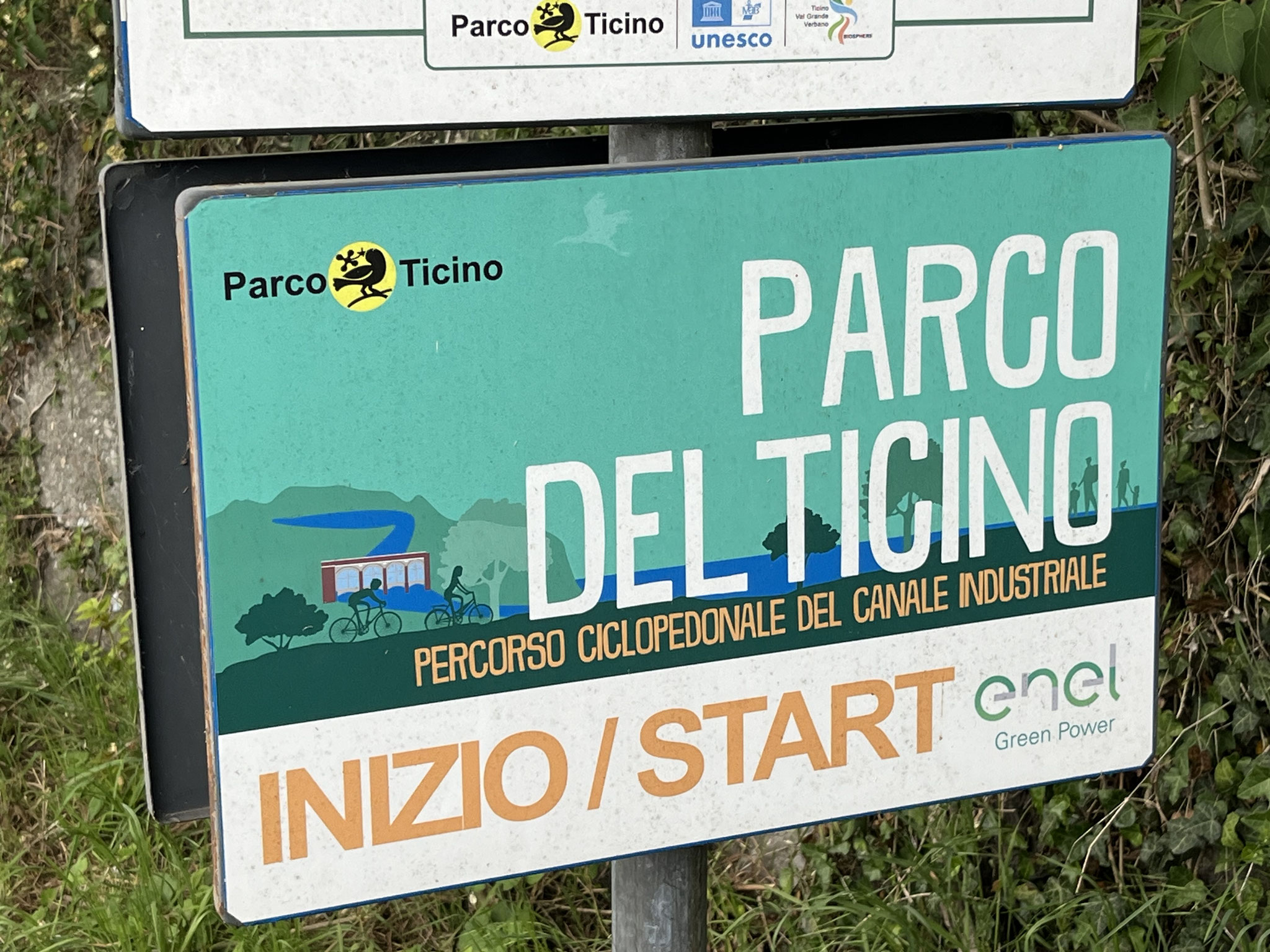 Es geht heute im gleichen Stil weiter. Im Ticino-Park hat es viele Radwege den Kanälen entlang bis zum Lago Maggiore hinauf.