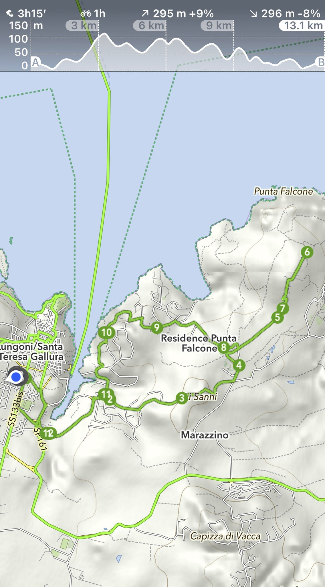 Heute möchten wir den „Punta Falcone“ erkunden.