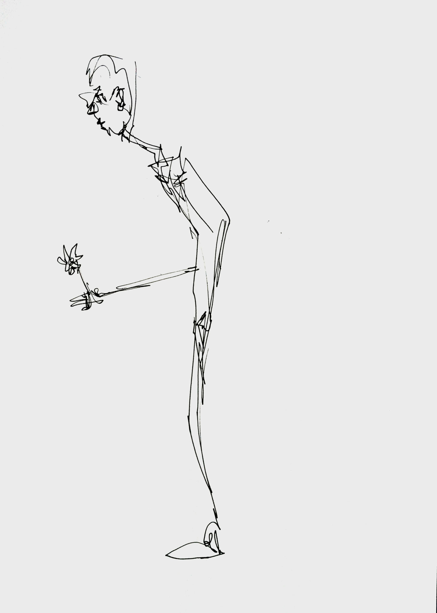 flower II (ink on Paper, 29,7x21cm) 