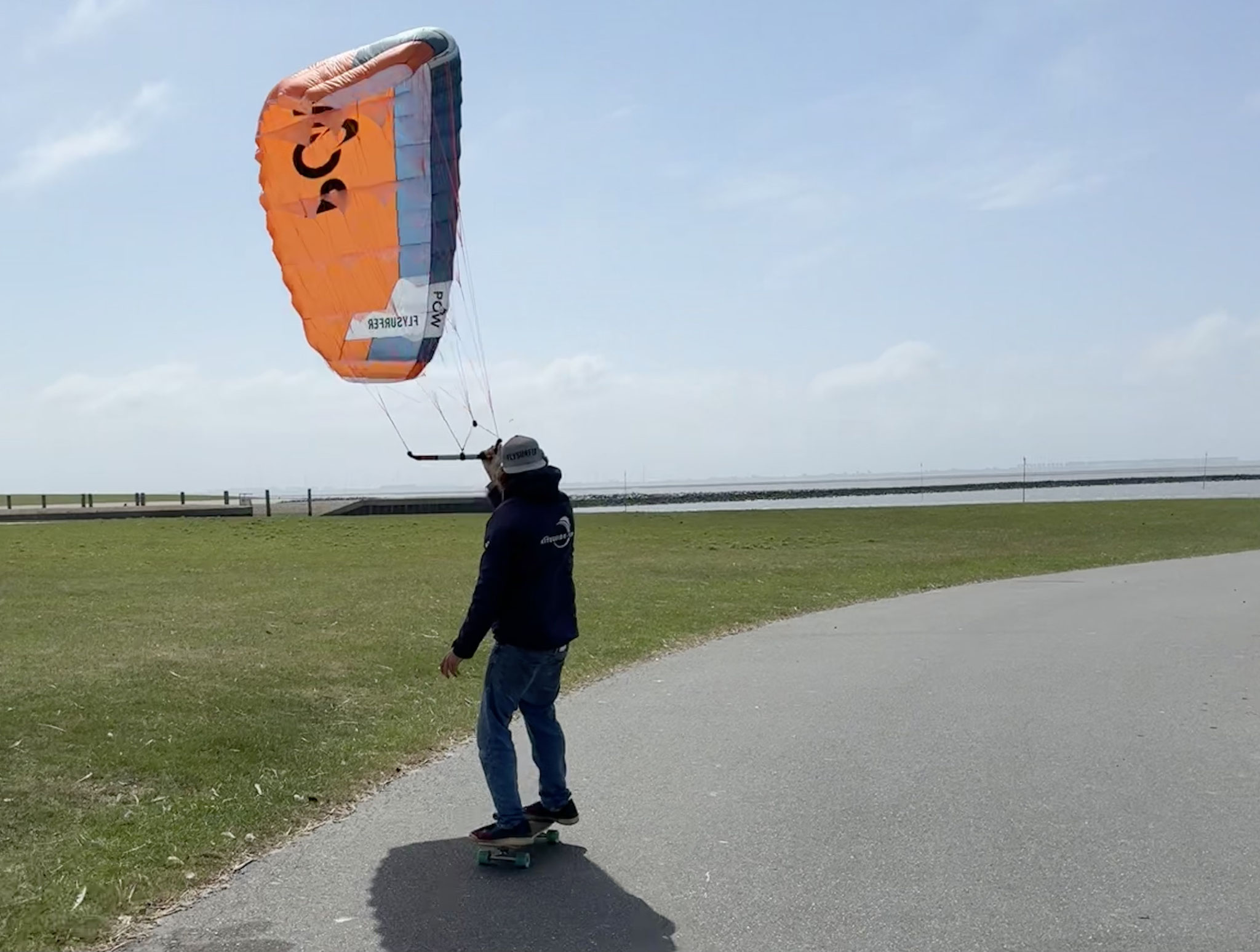 Landboarding mit Parawing