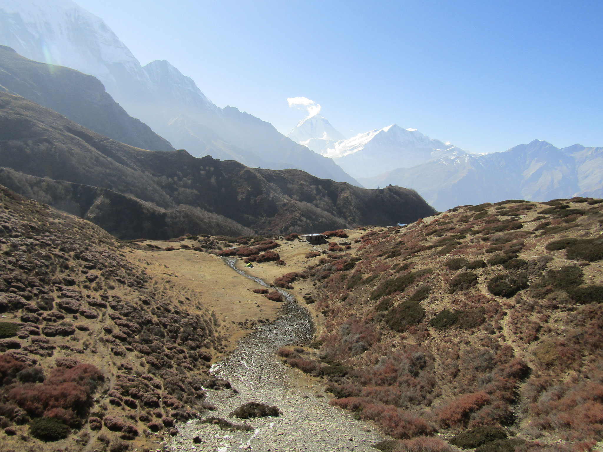 Blick zurück nach Jomsom