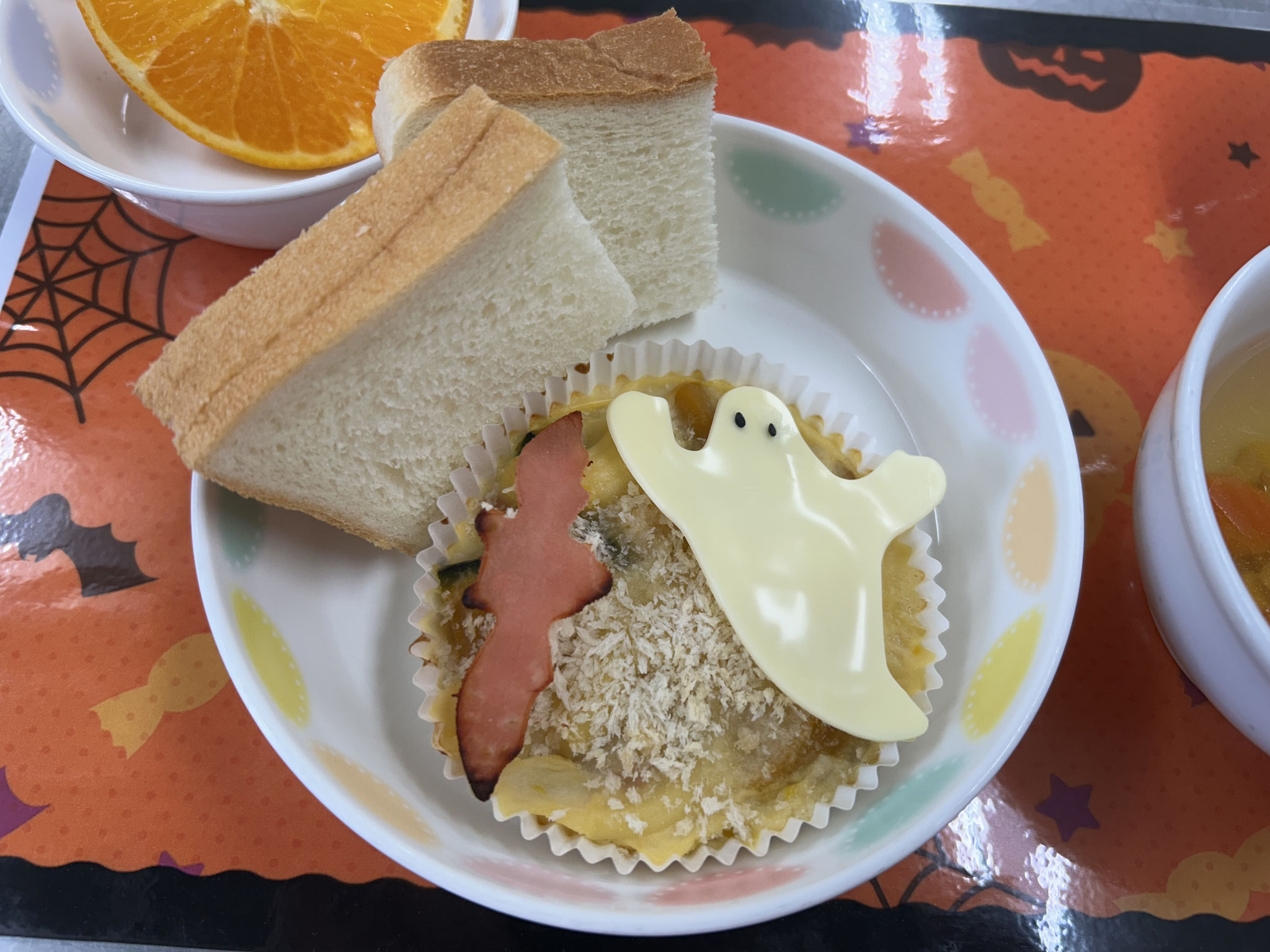 かぼちゃグラタン👻チーズのせ