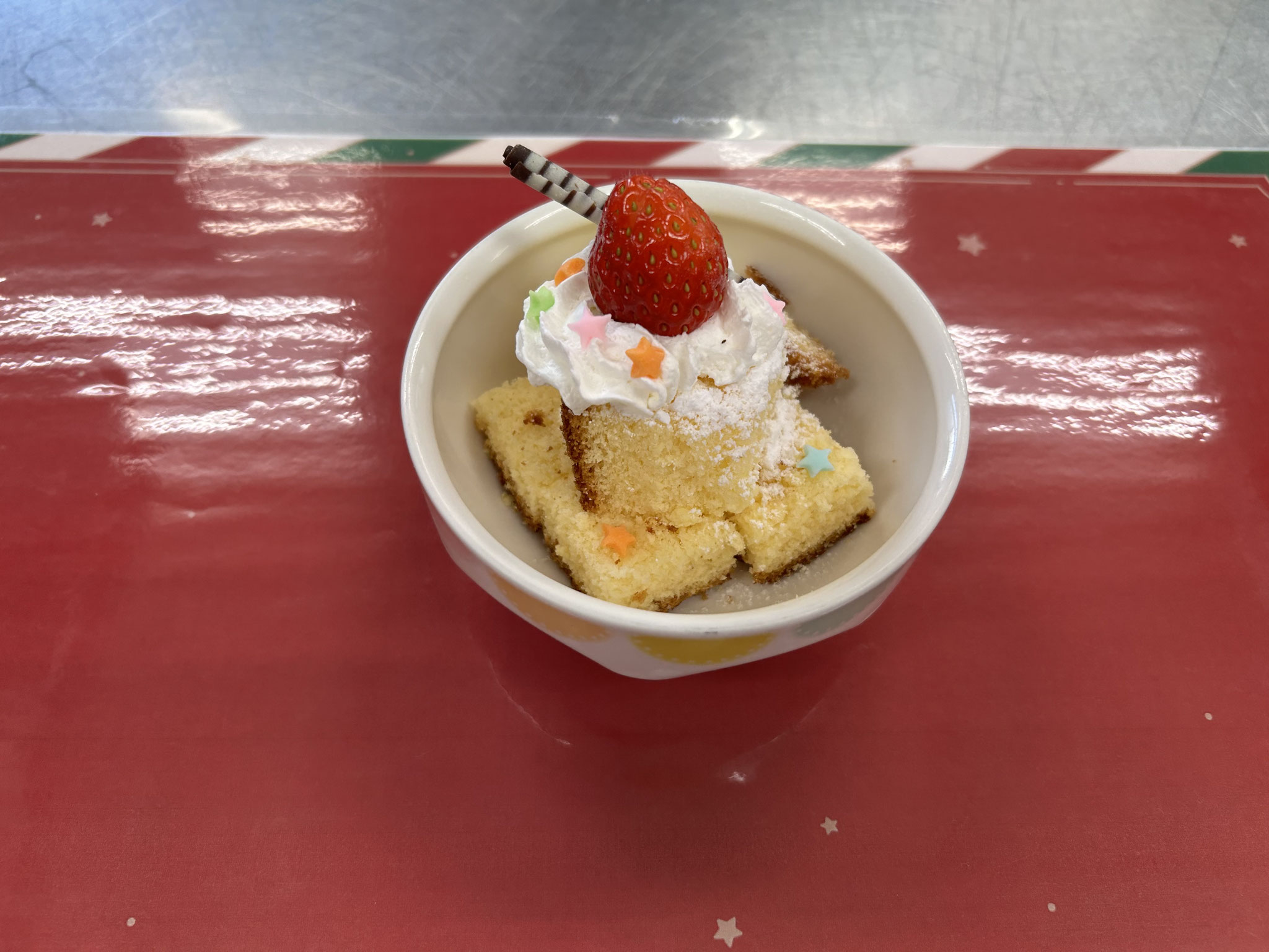 クリスマス風ケーキ（ぶどうぐみ）
