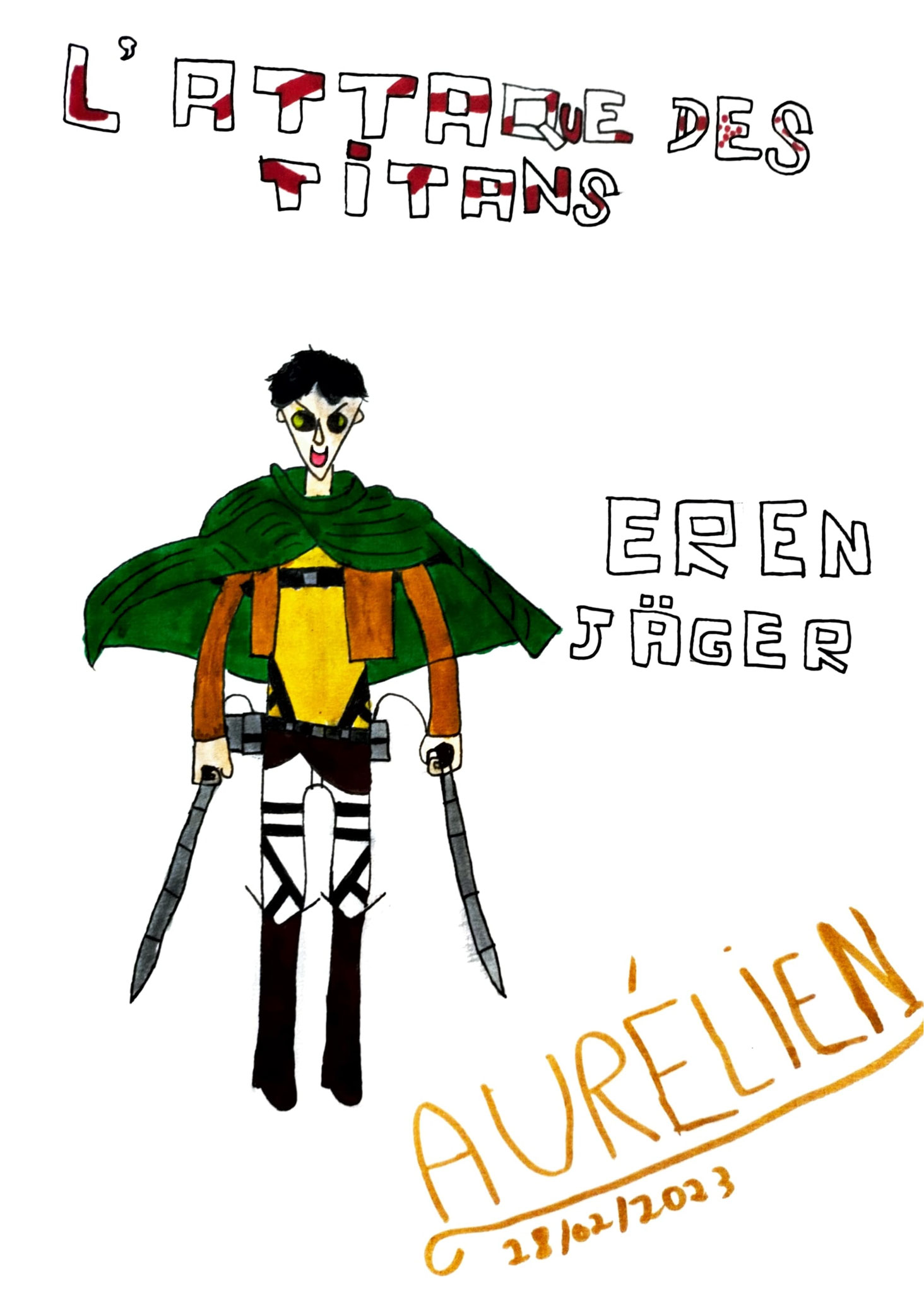 Dessin d'Aurélien, 4ème