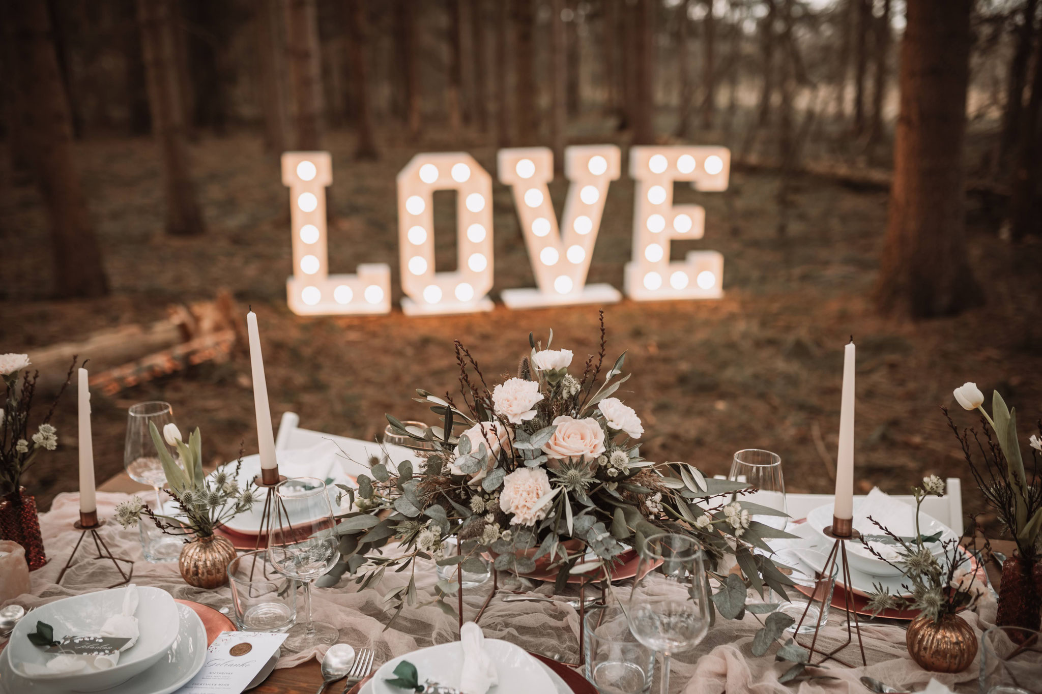 Leuchtbuchstaben Hochzeit mieten Bremen