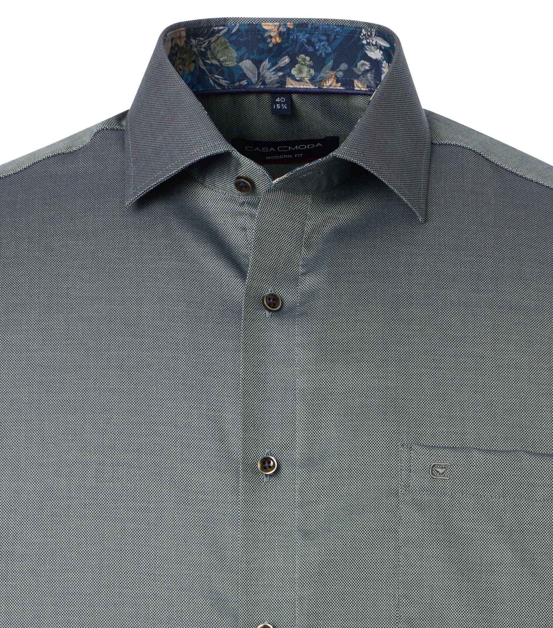 Chemise grande taille unie vert