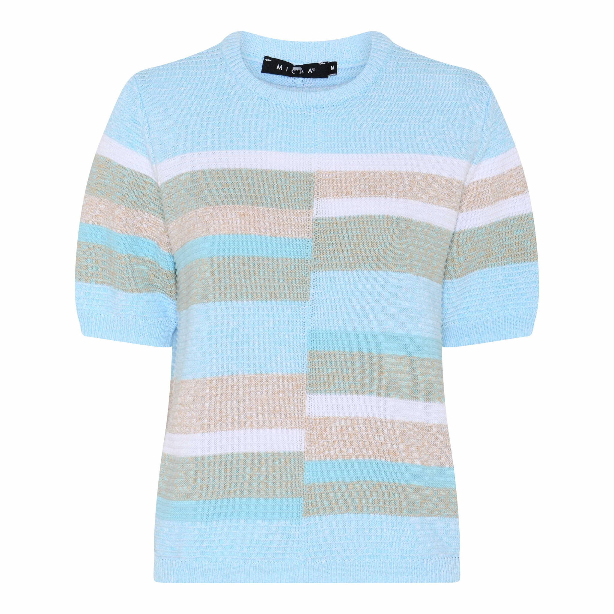 Pull tricot courtes manches dames