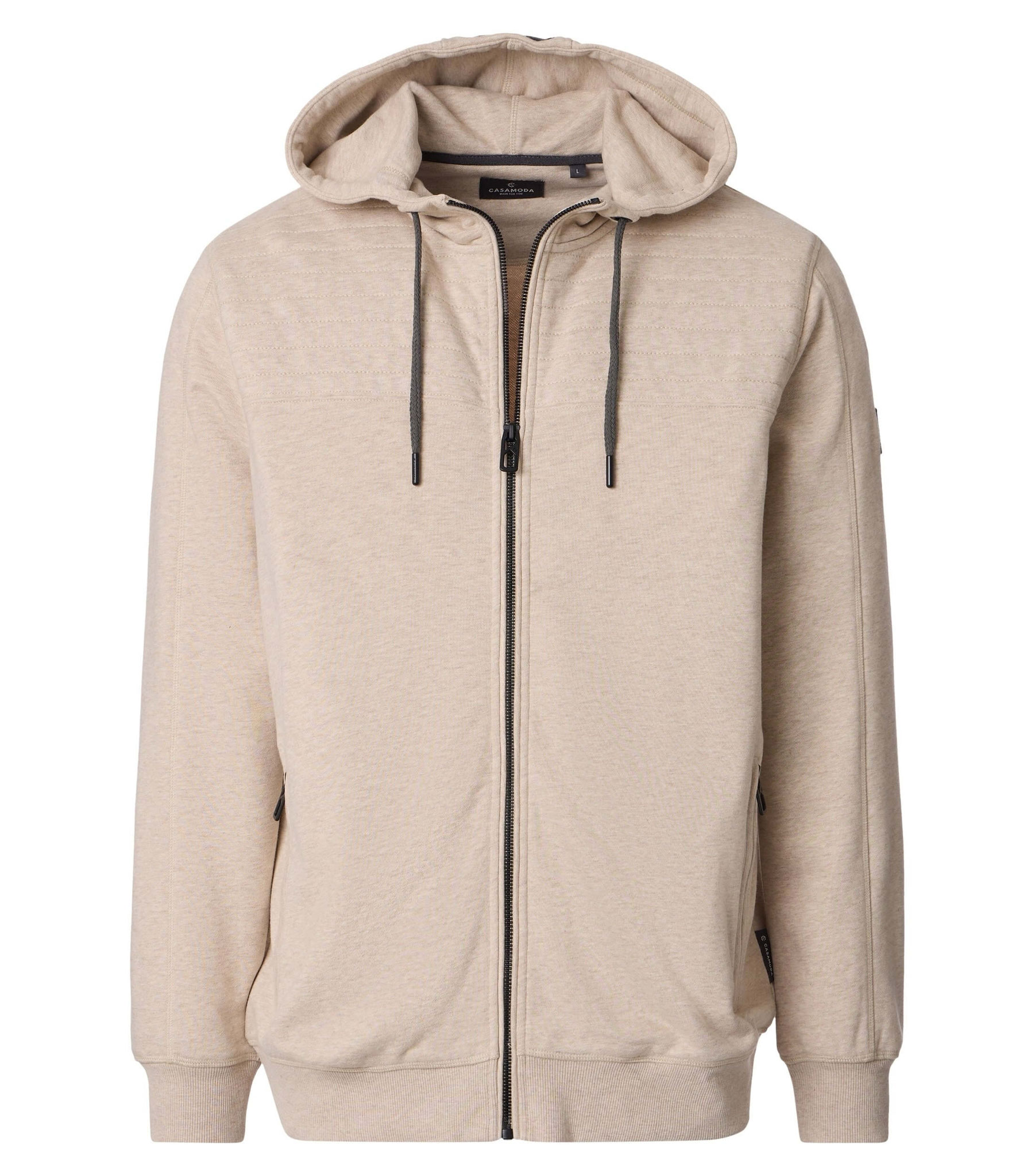 Gilet sweat grande taille capuche