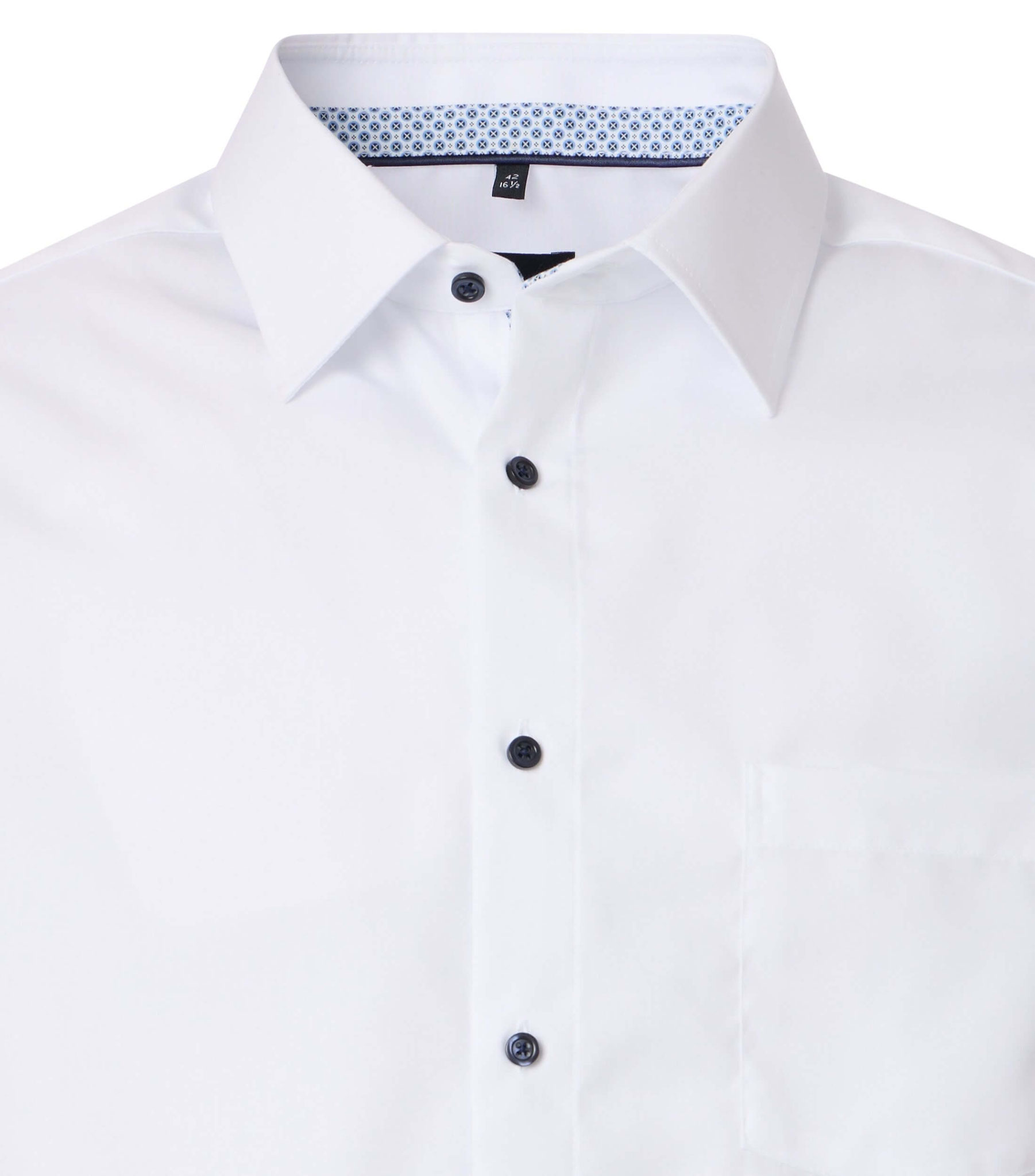 Chemise grande taille unie blanc