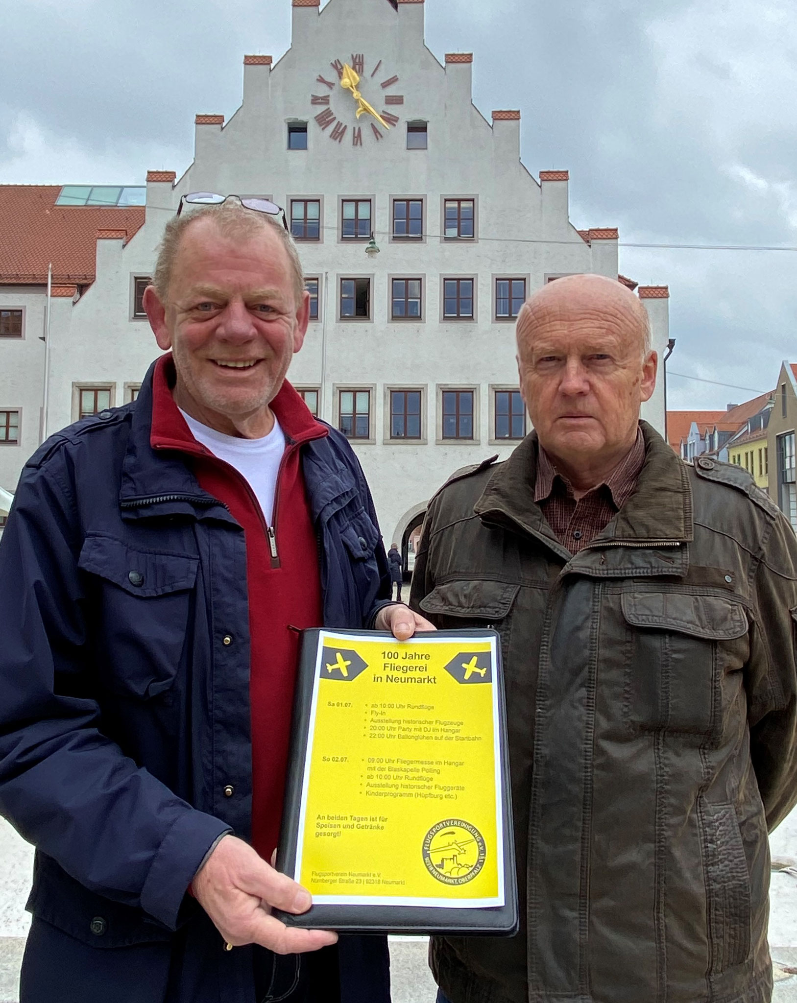 Richard Graf und Reinhard Hierl (Flugsportverein Neumarkt)
