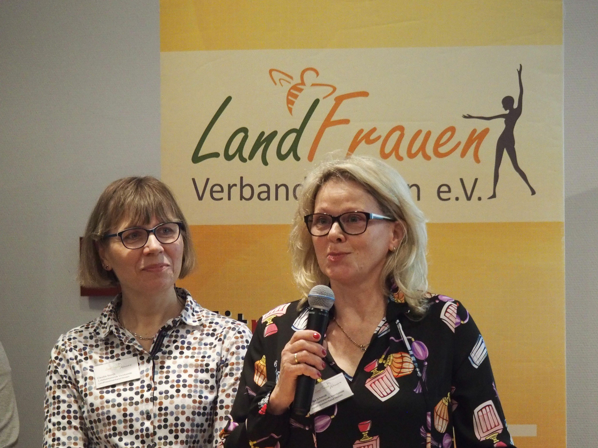 Claudia Storch und Helga Schmidt; Landesvorstand; (c) LFV Hessen