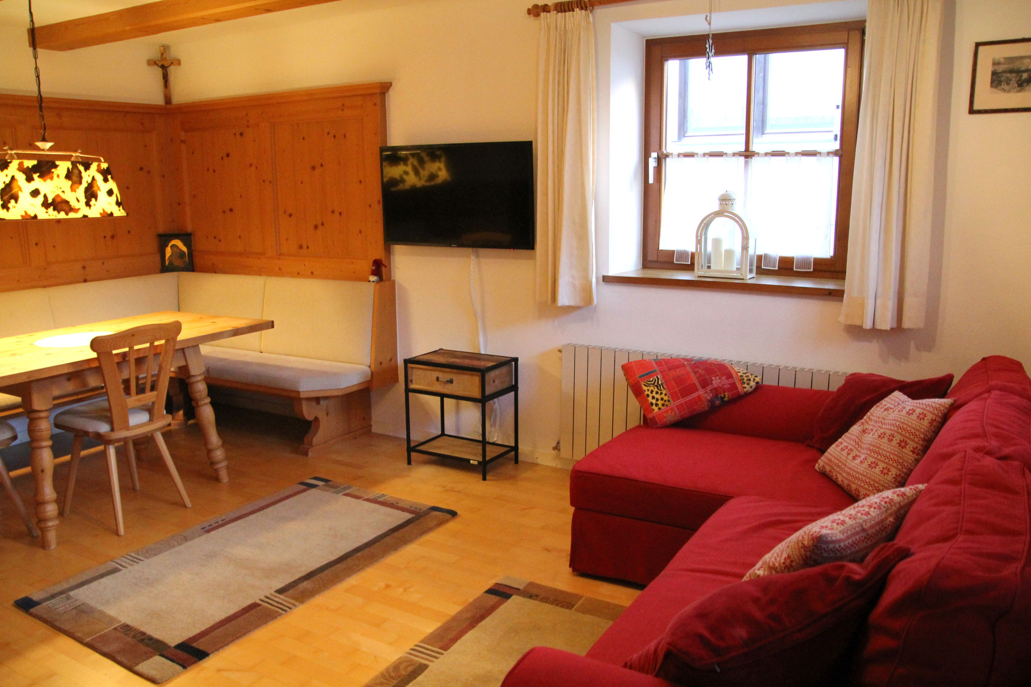 Ferienwohnung Susi Ehrwald - Stube mit TV