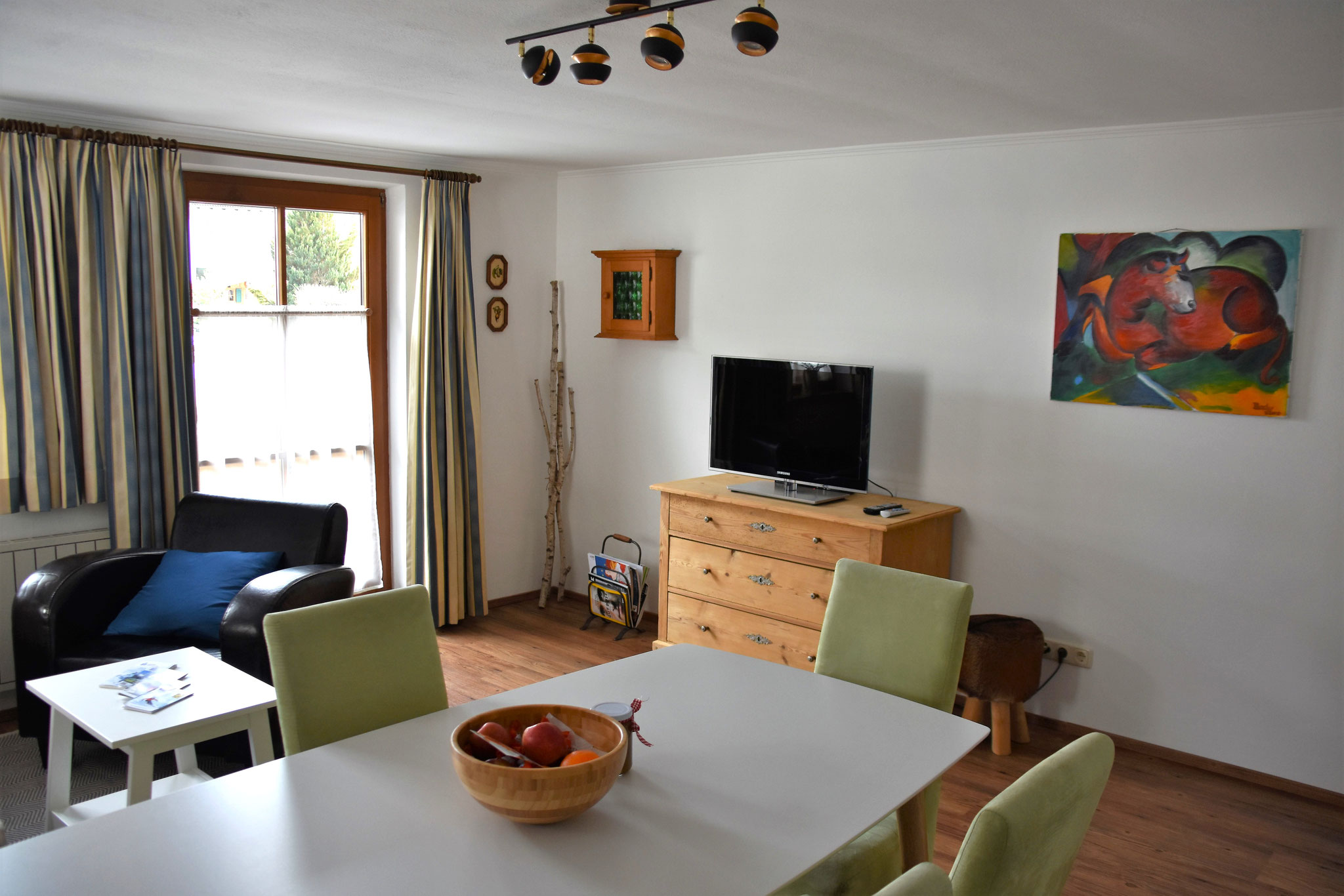 Ferienhaus Durstberger - TV-Ecke Ferienwohnung Barbara