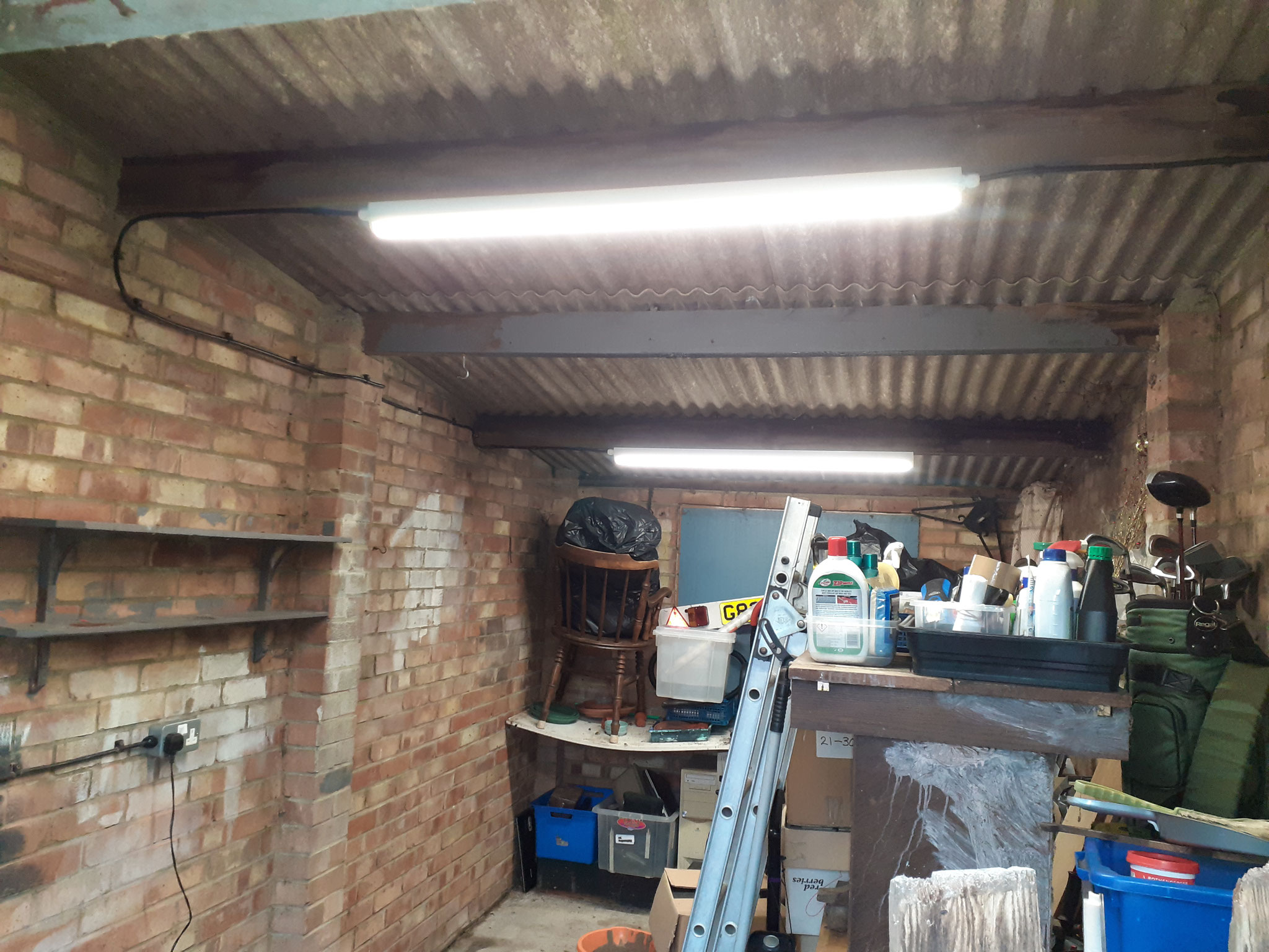 Garage lights and socket install Electrician in Lancing and Sompting
