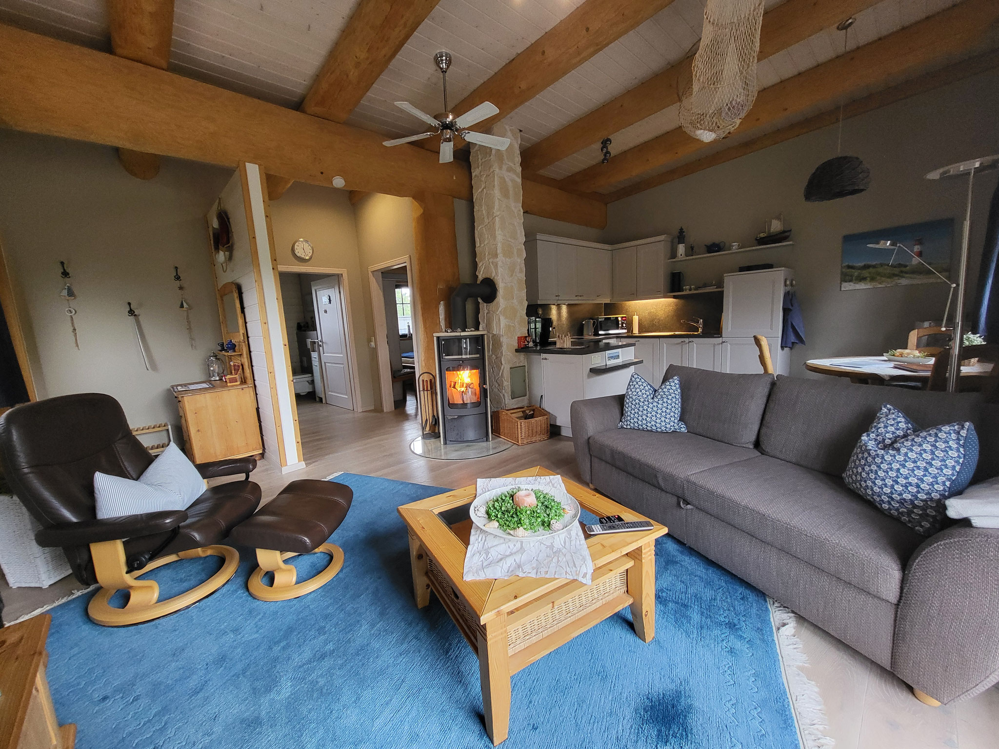 Ferienhaus Edersee Sauna Schwimmteich Kaminofen