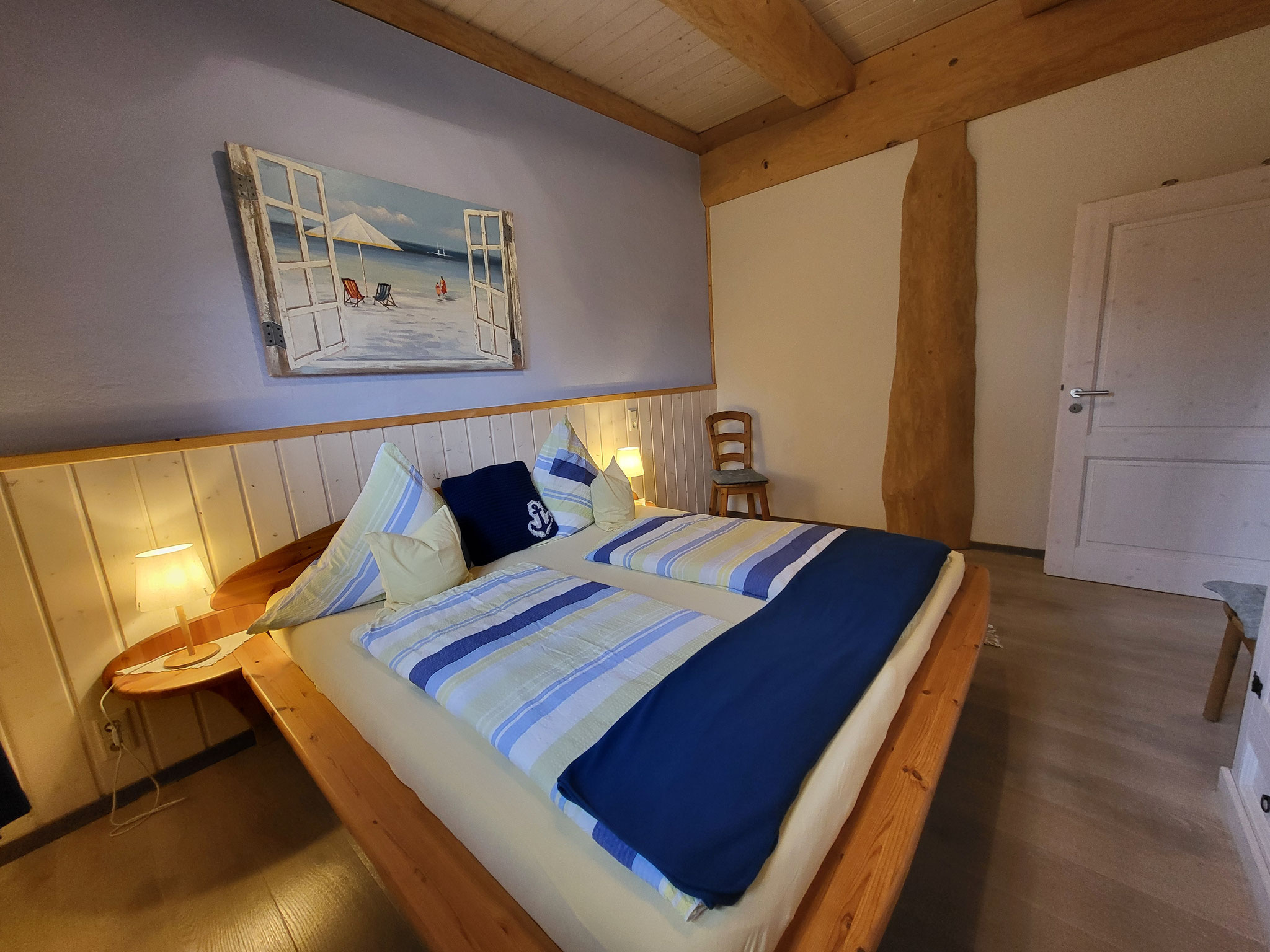 Blockhaus Edersee Sauna Schwimmteich Kaminofen