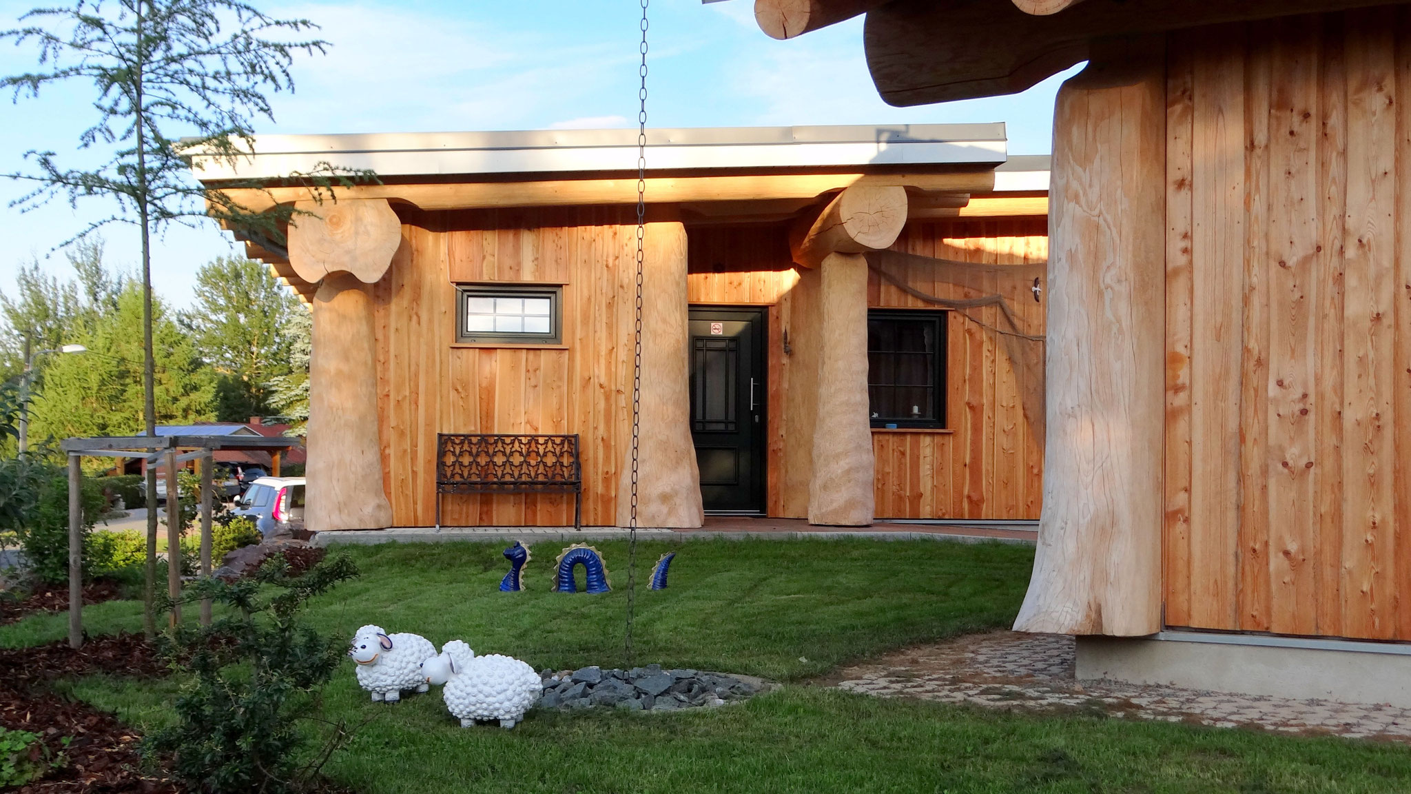 Ferienhaus Edersee Sauna Schwimmteich Kaminofen