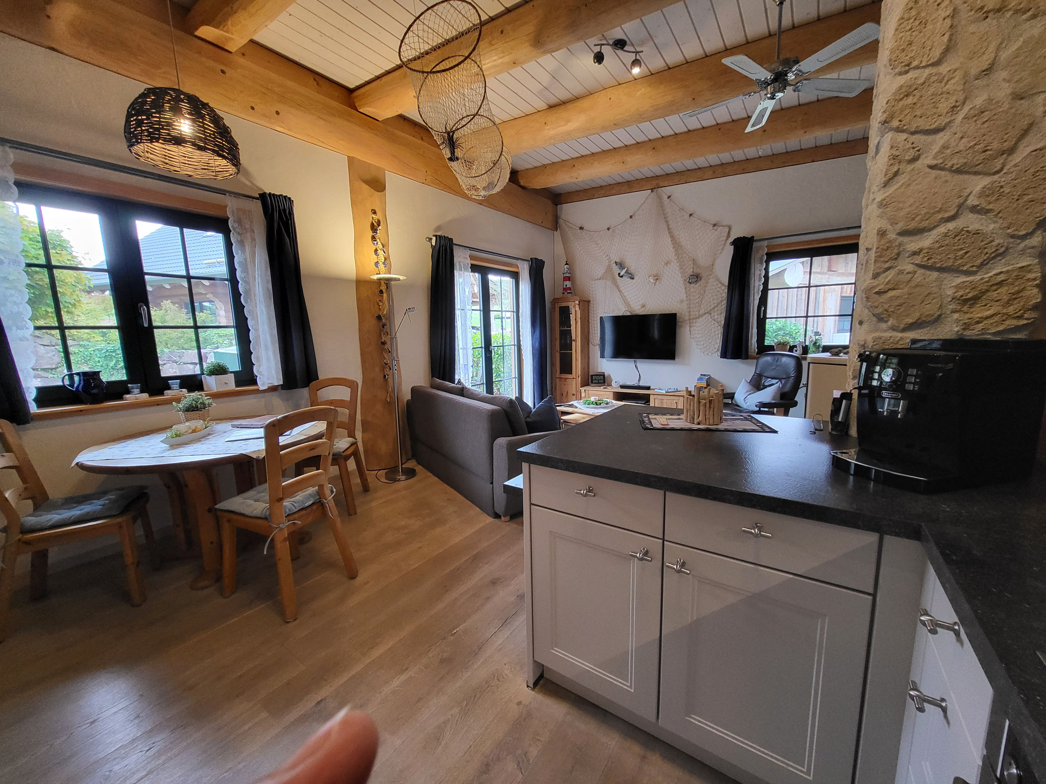 Ferienhaus Edersee Sauna Schwimmteich Kaminofen