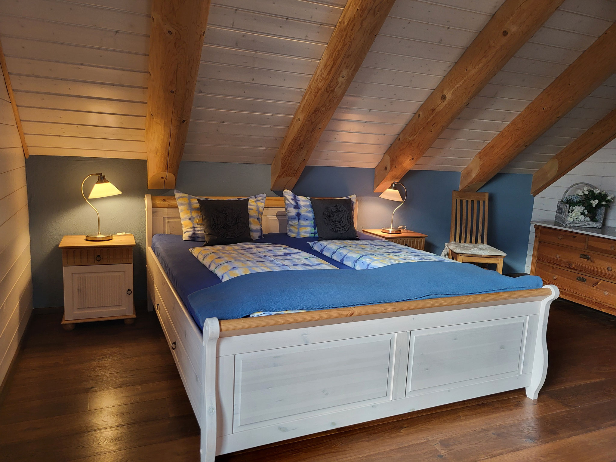 Kanada-Blockhaus Edersee Schlafzimmer 1