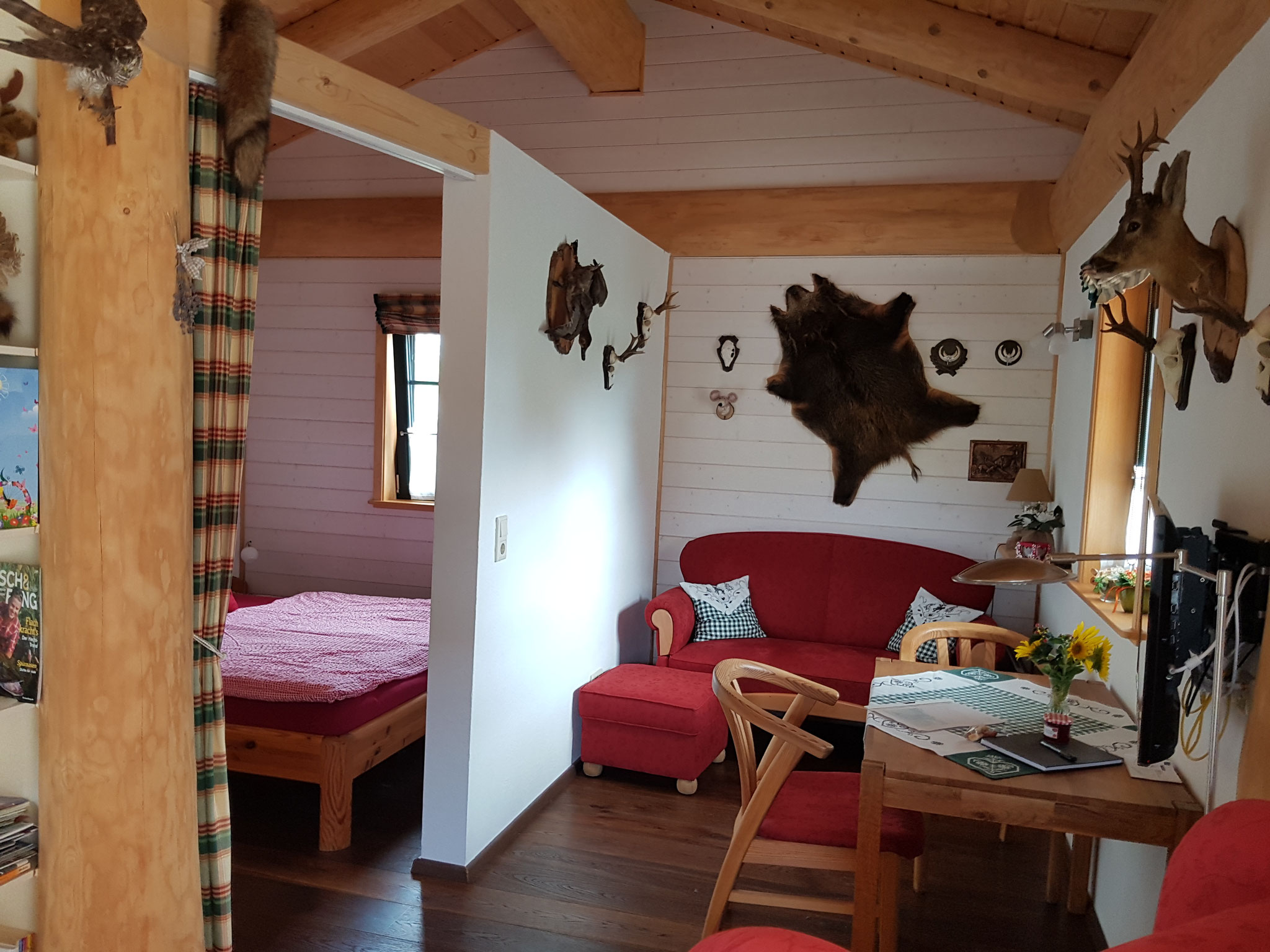 Naturstammhaus Edersee Sauna Naturschwimmteich