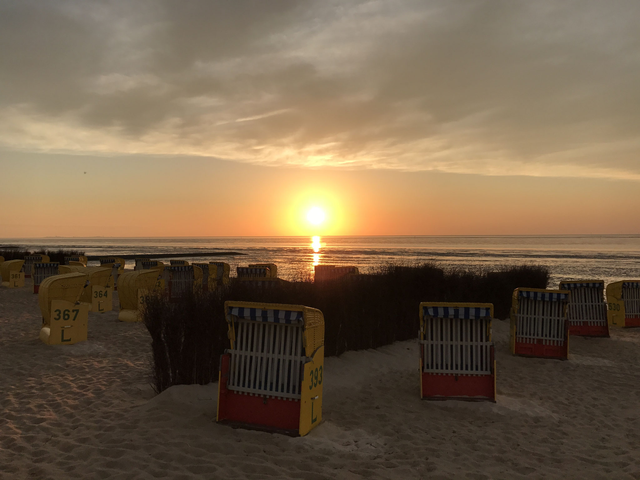 Sonnenuntergang in Cuxhaven