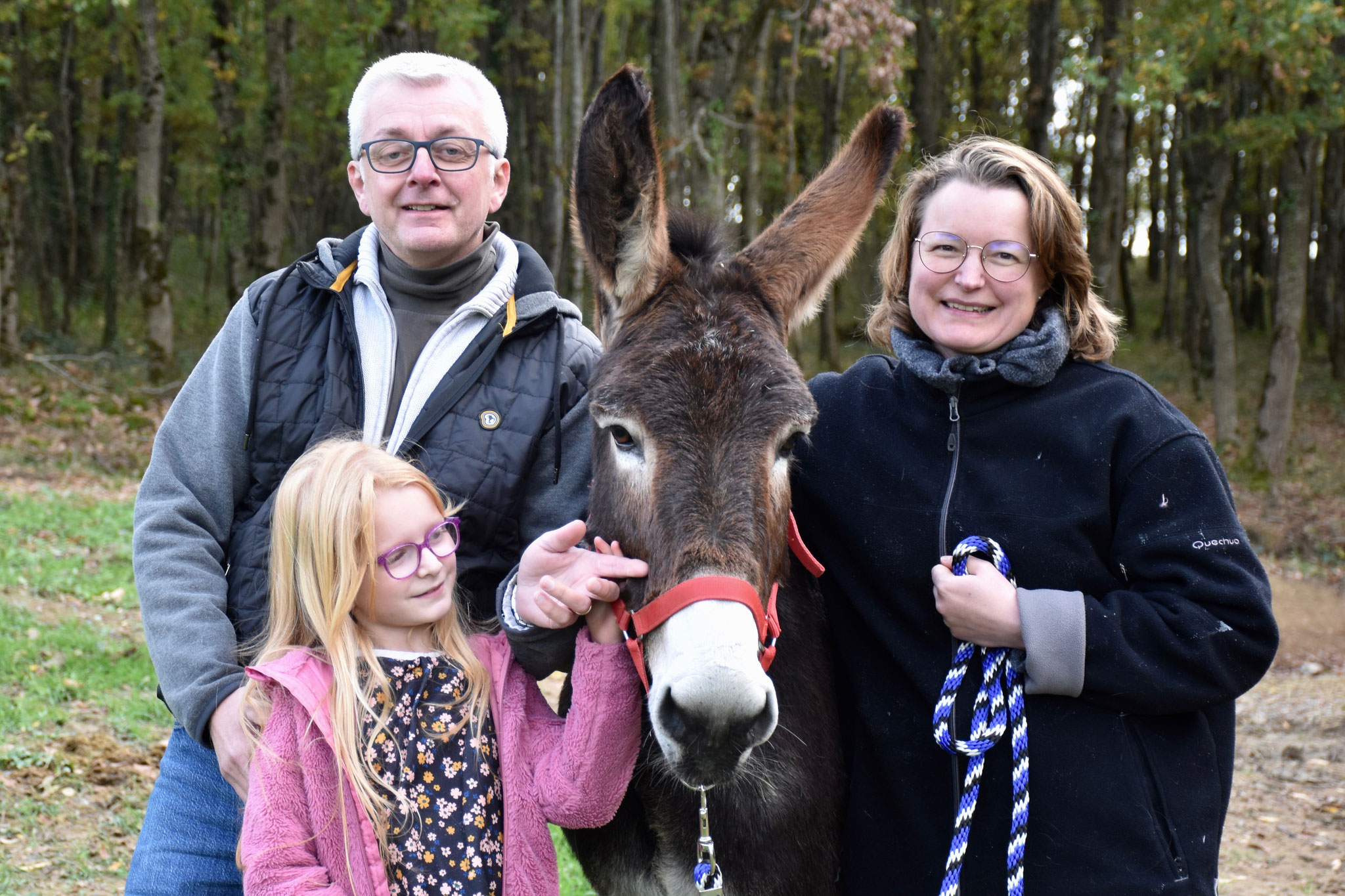 Milou de Liberté adopté par Magali, Pascal et Léonie en novembre 