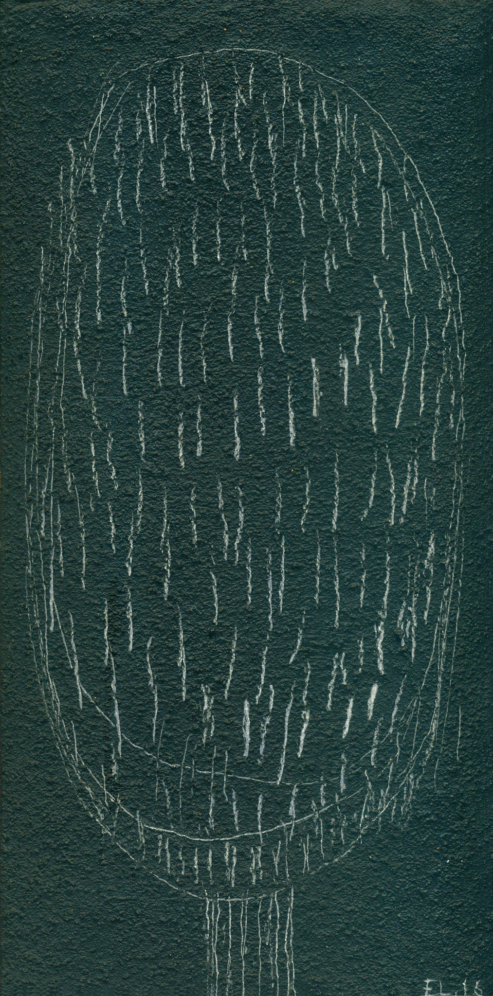 The Beautiful Healing Tree series, 2016, mixed media on canvas, 37 x 18 cm 