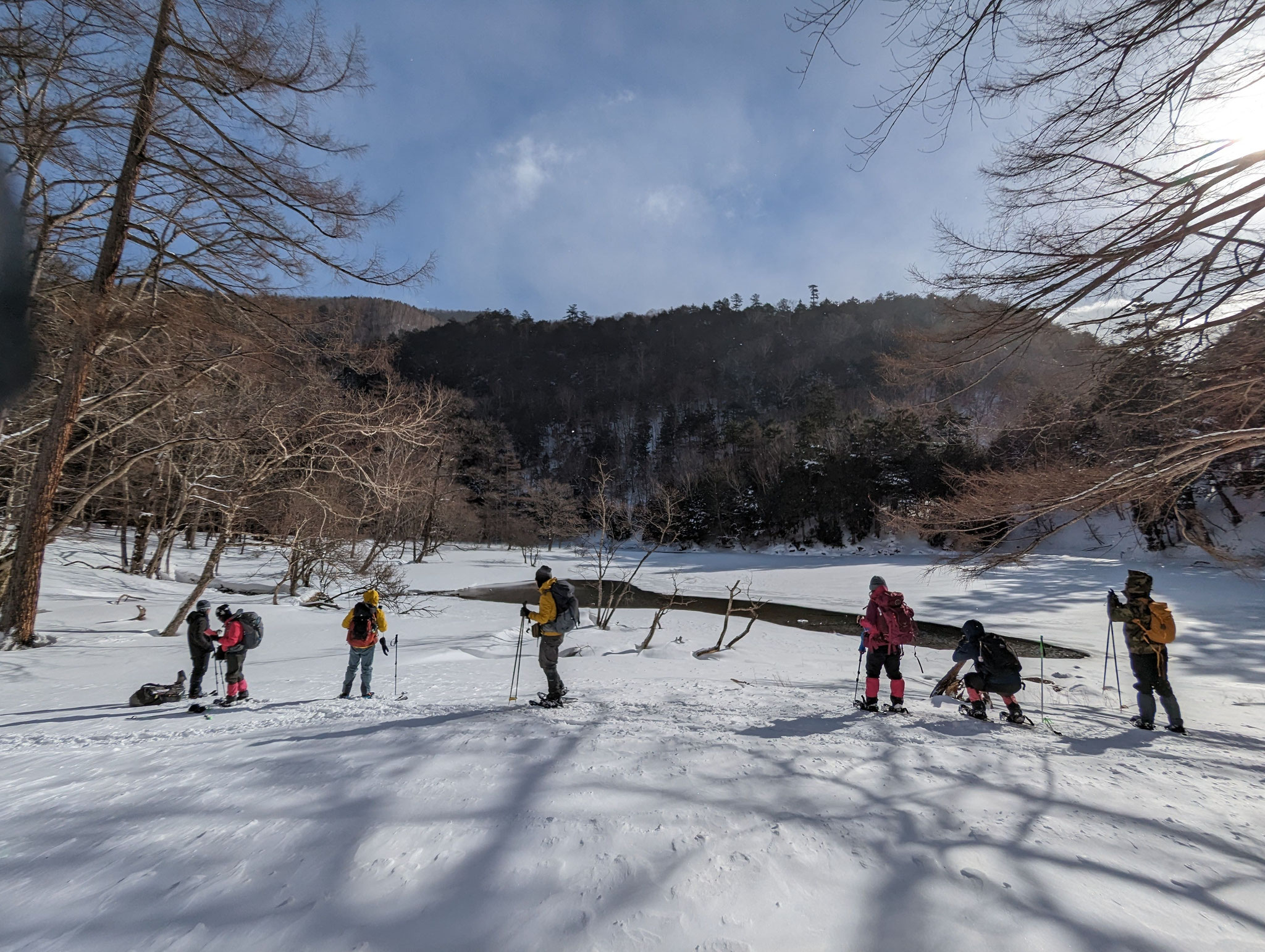 冬にしか行くことができない蓼ノ湖（たでのうみ）