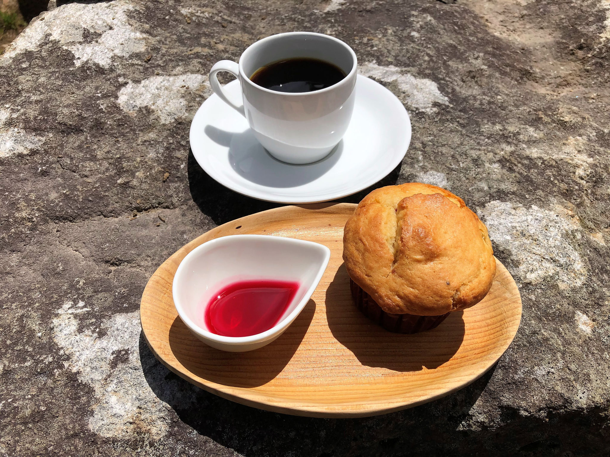 昨年はコケモモケーキも食べて下山