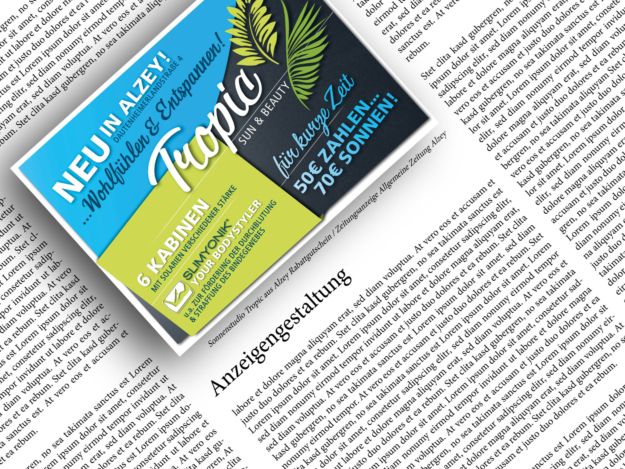Corporate Design // Zeitungsanzeige