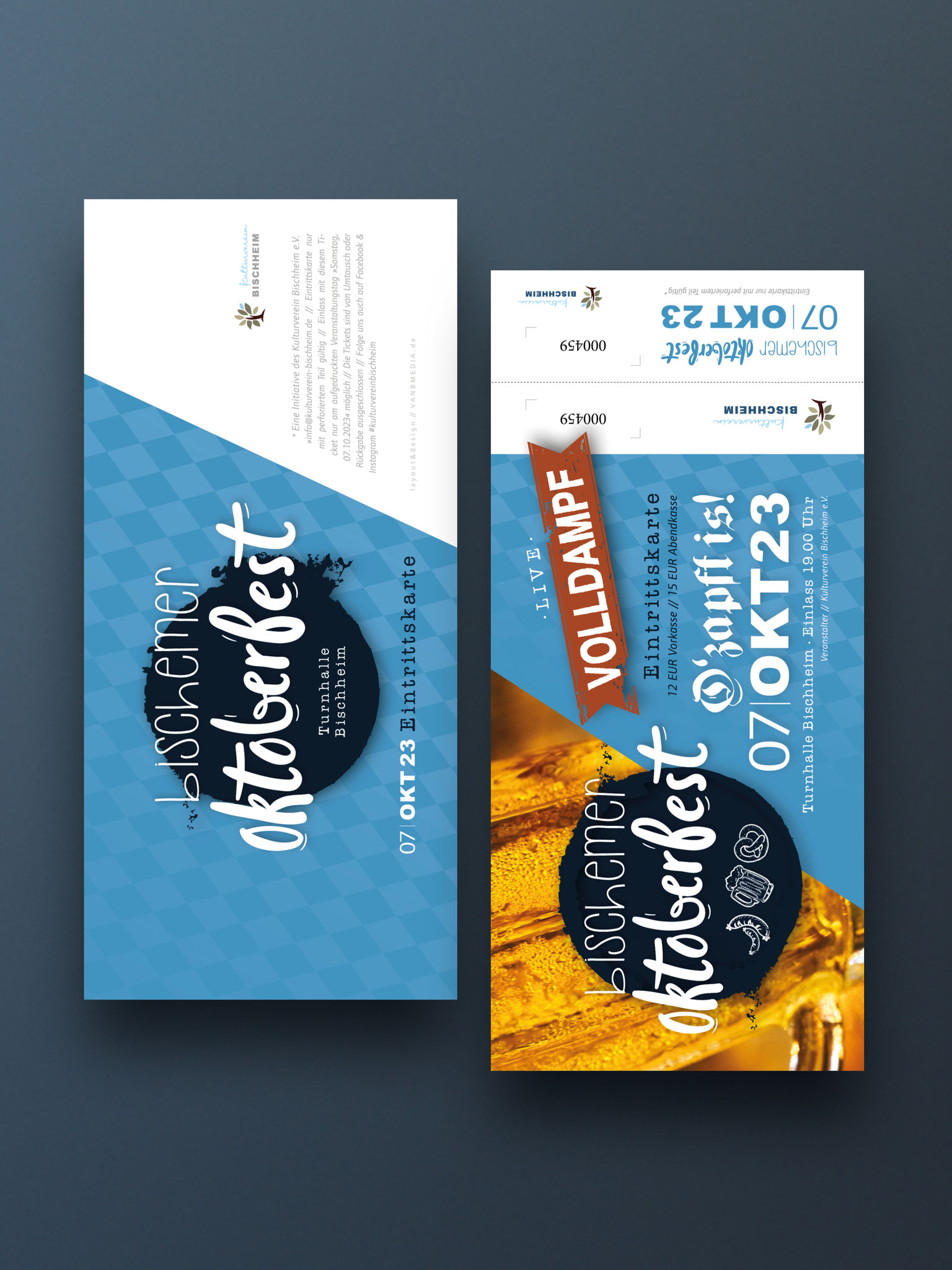 Corporate Design // Tiscket, Eintrittskarte