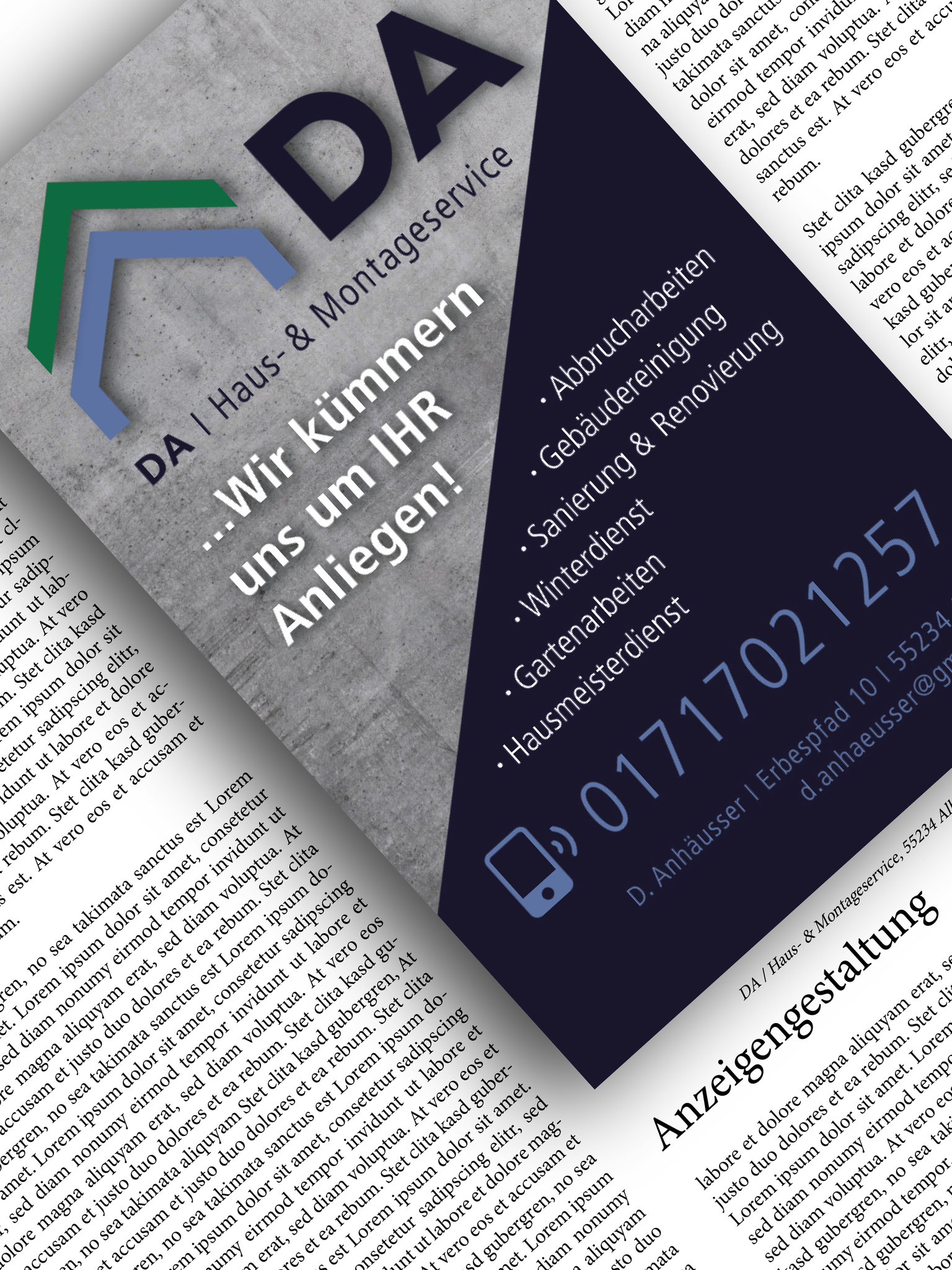 Corporate Design // Zeitungsanzeige