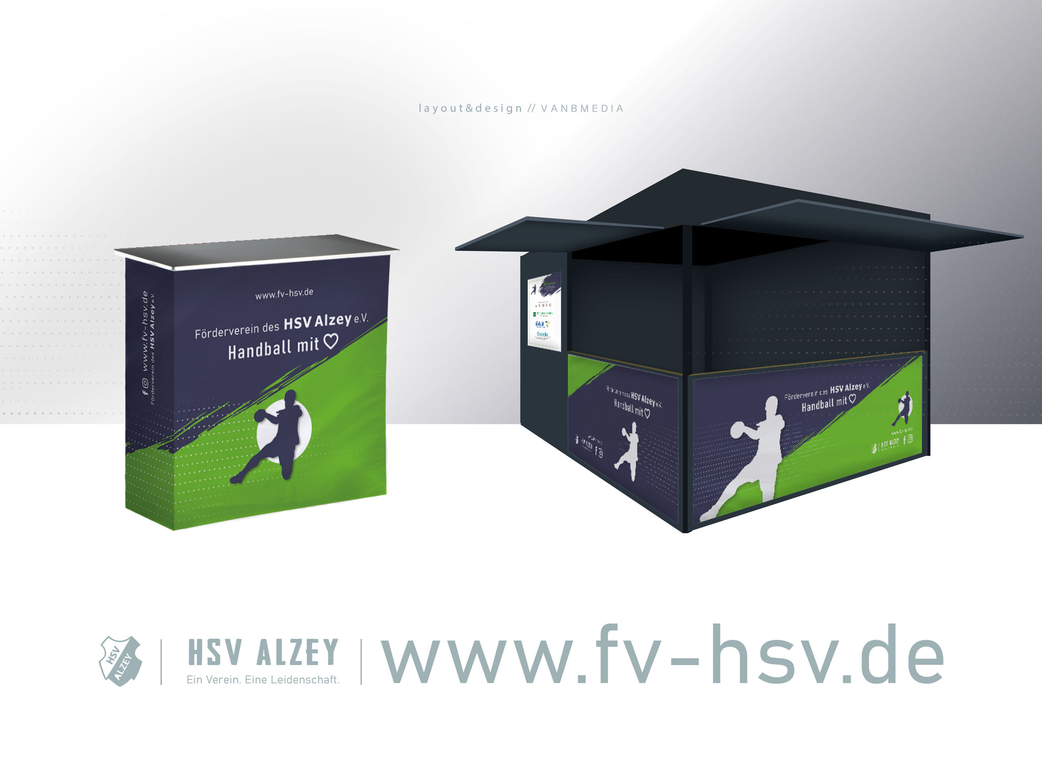 Corporate Design // Banner, Messestand