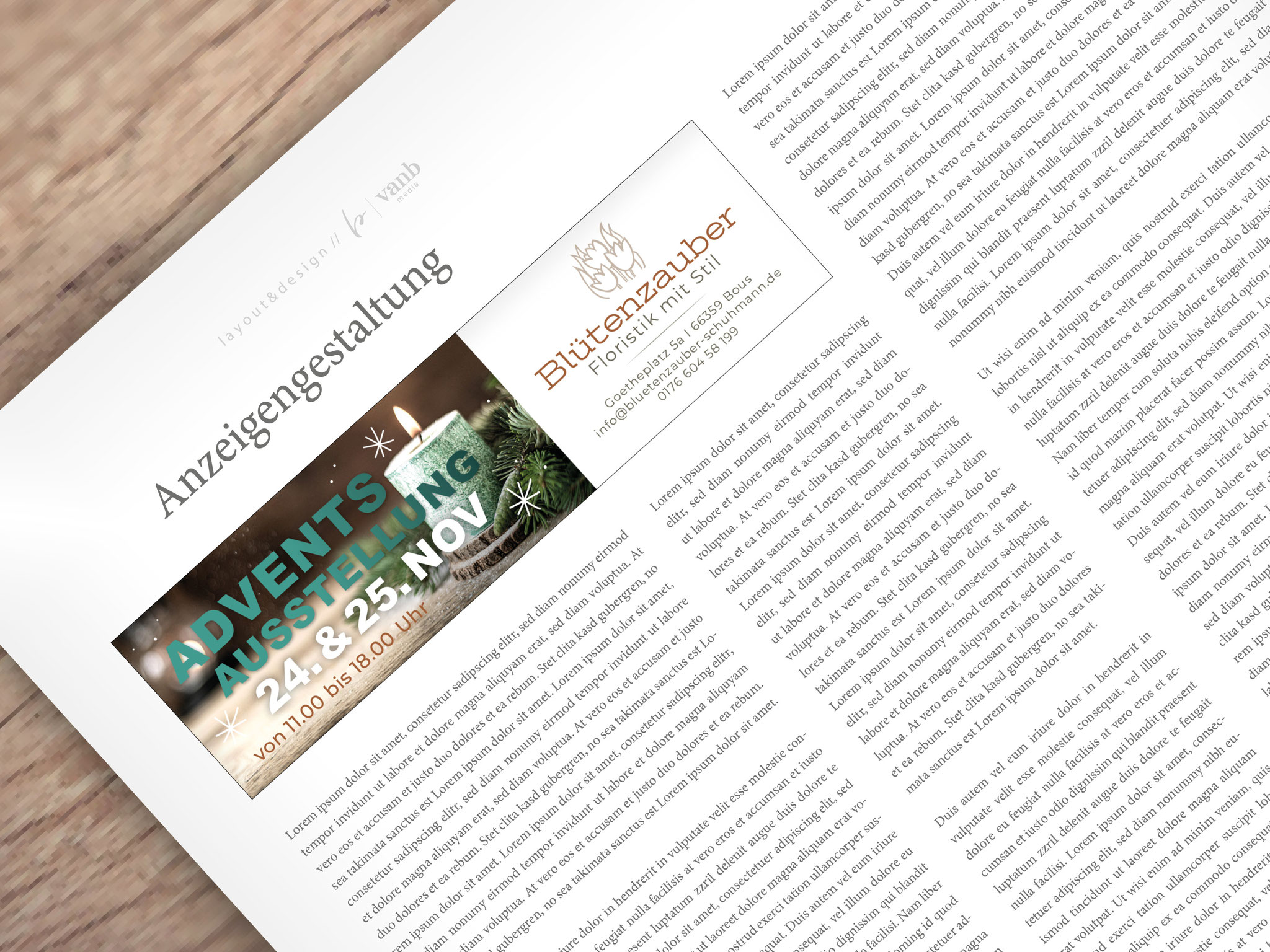 Corporate Design // Anzeigengestaltung
