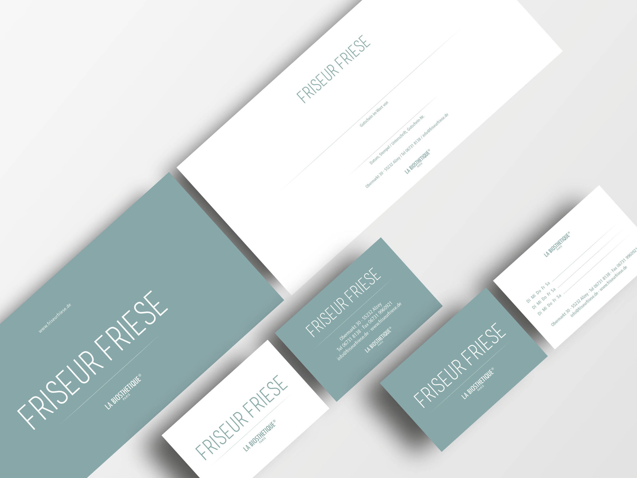 Corporate Design // Visitenkarte, Terminkarte