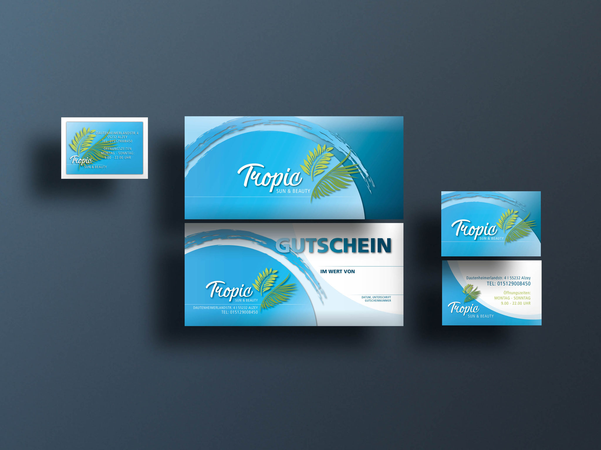 Corporate Design // Gutscheinkarte, Visitenkarte, Kundenkarte